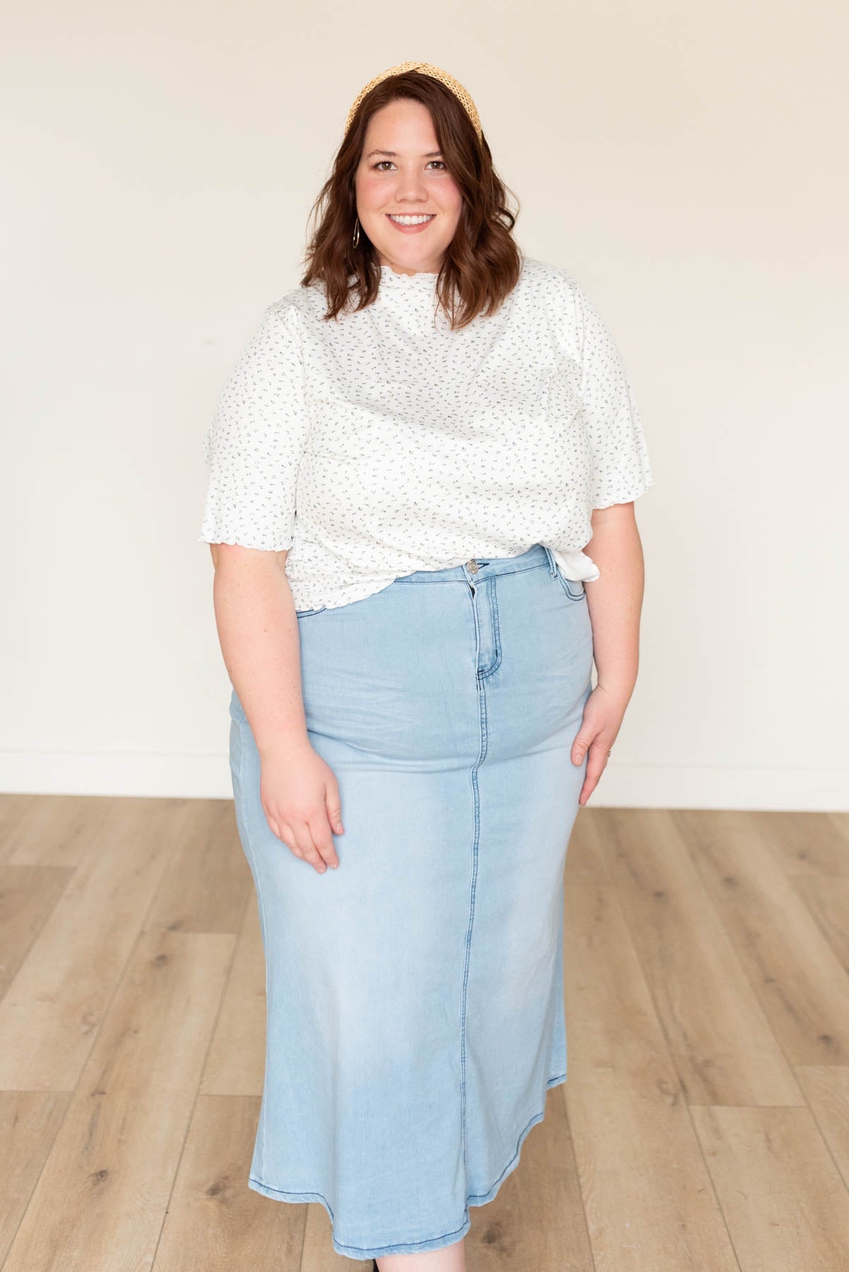 Harmony Ivory Floral Ruffle Top