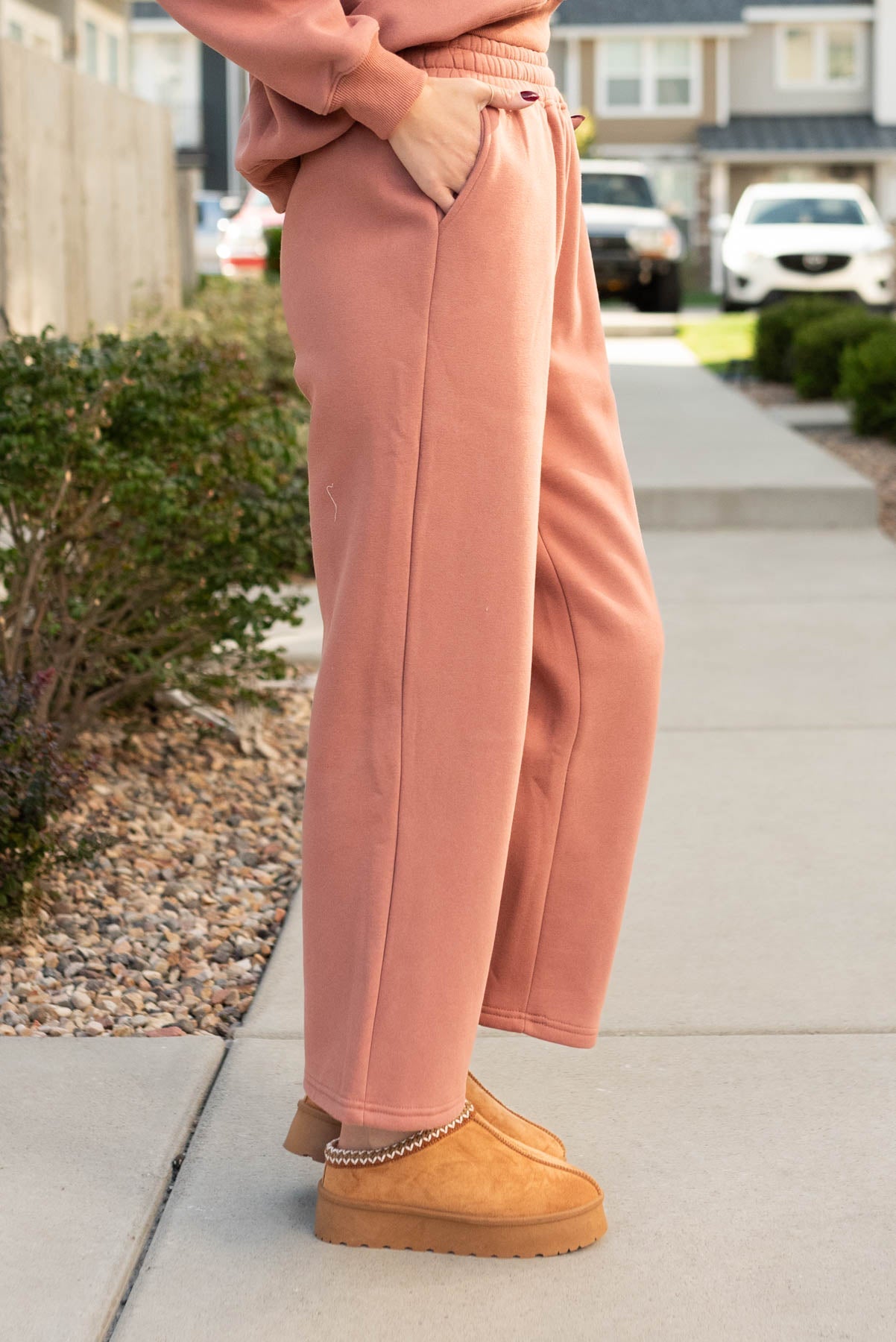 Heather Dusty Rose Sweatpants