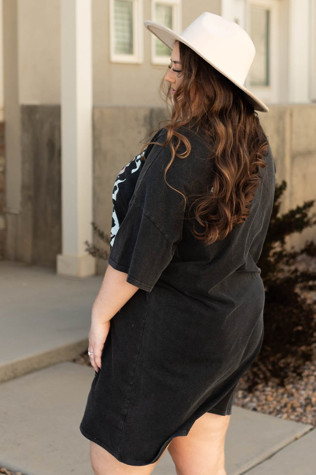 Howdy Y'all Charcoal T-Shirt Dress