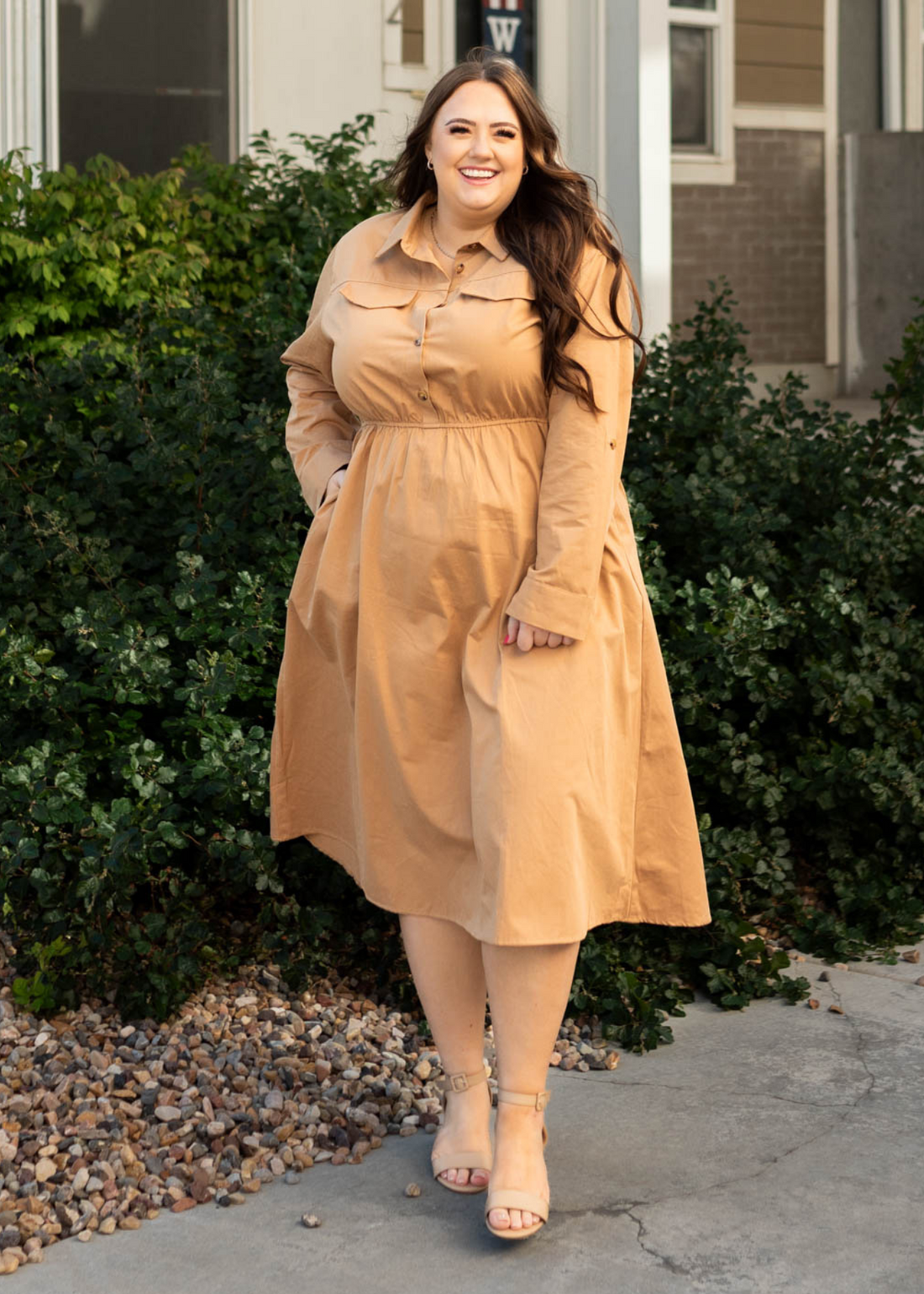 Indie Camel Dress