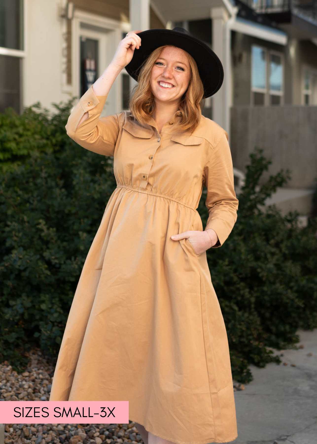 Indie Camel Dress