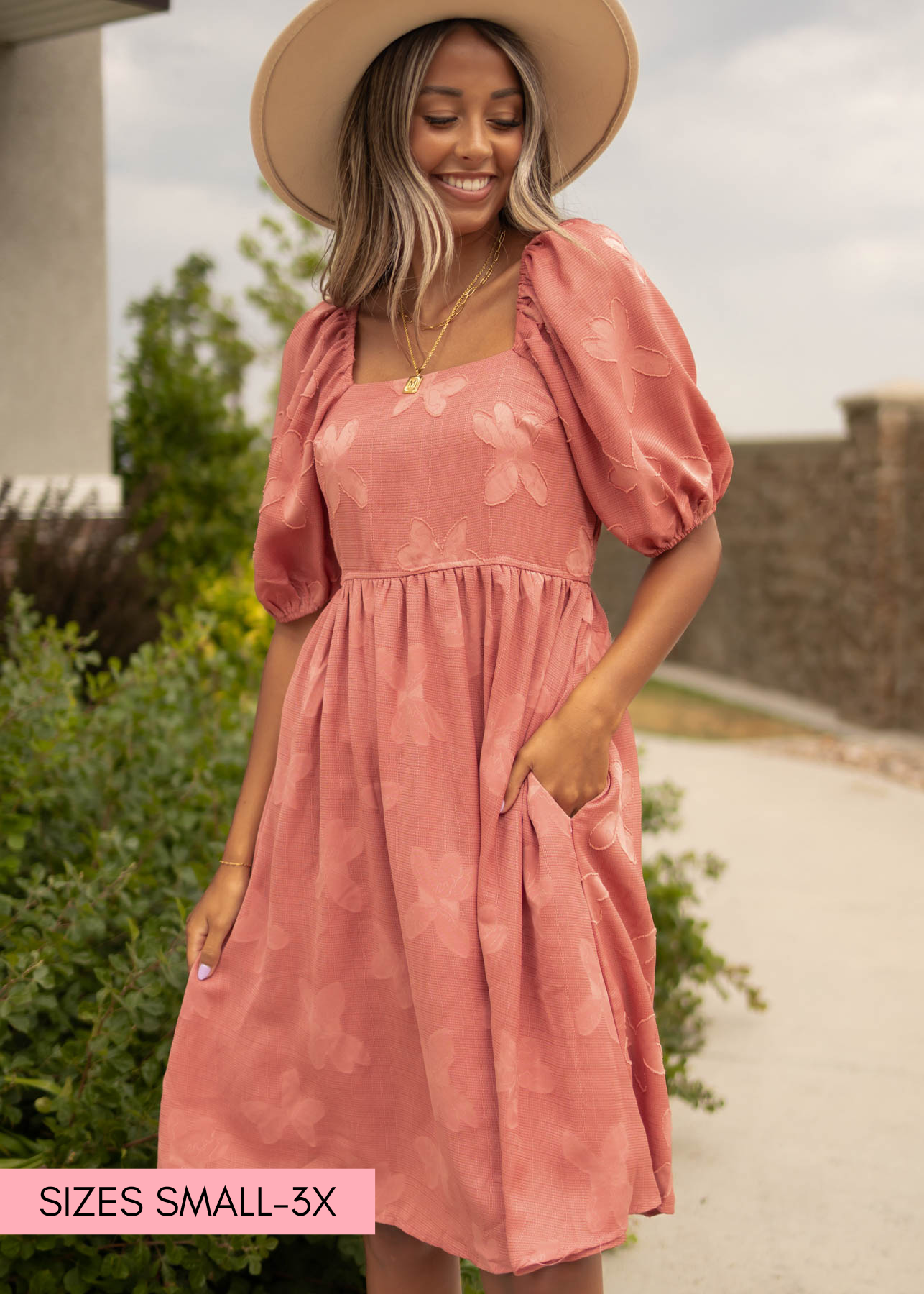 Iris Dusty Rose Dress