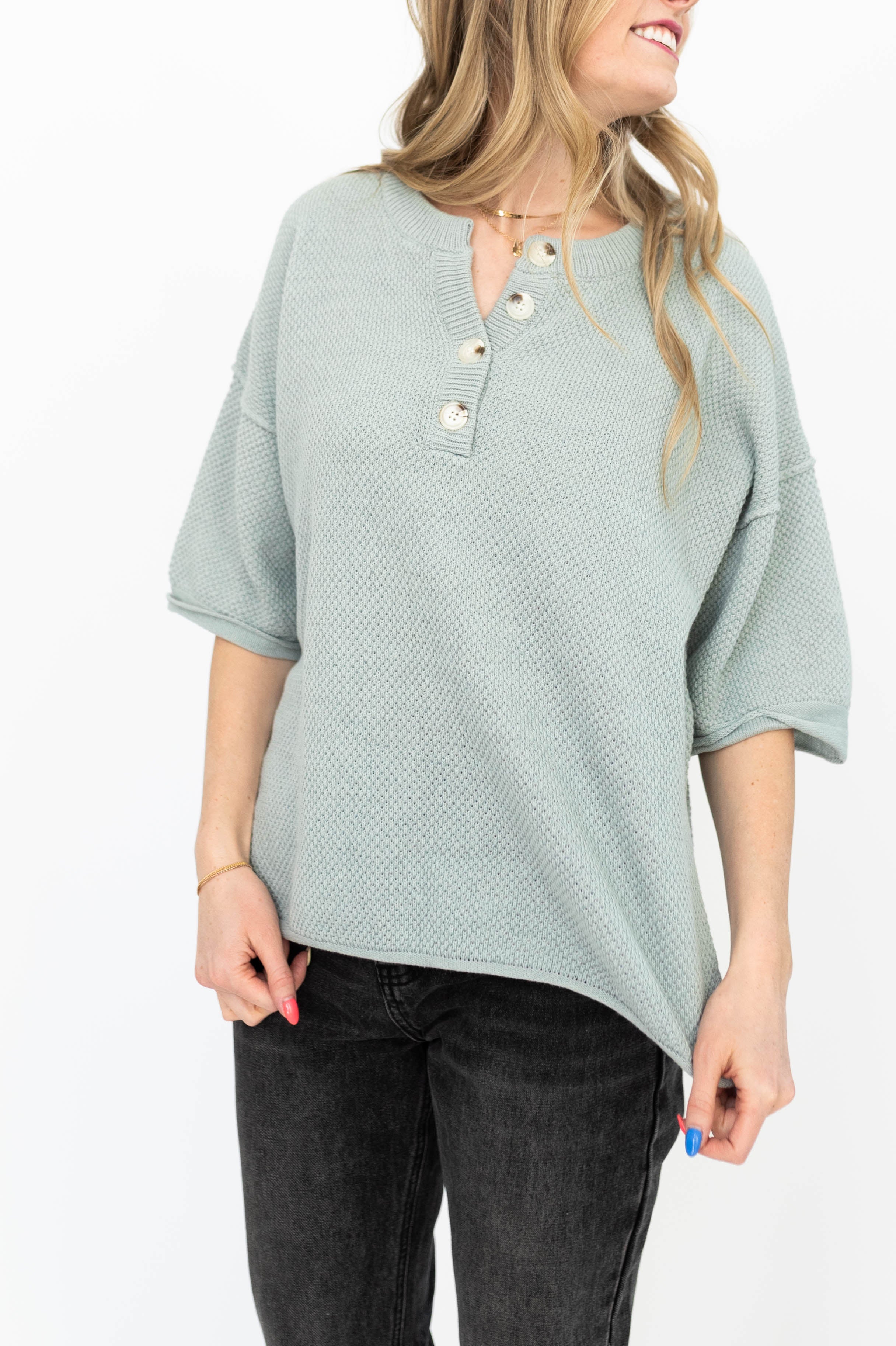 Isadora Dusty Sage Top