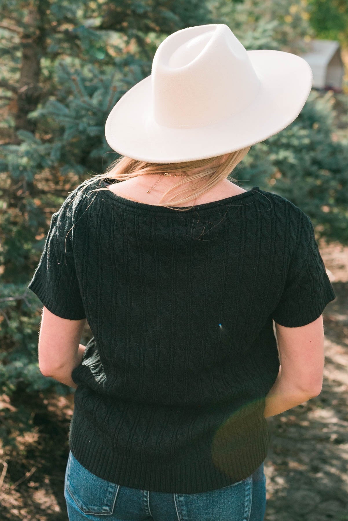 Itzel Black Knit Top