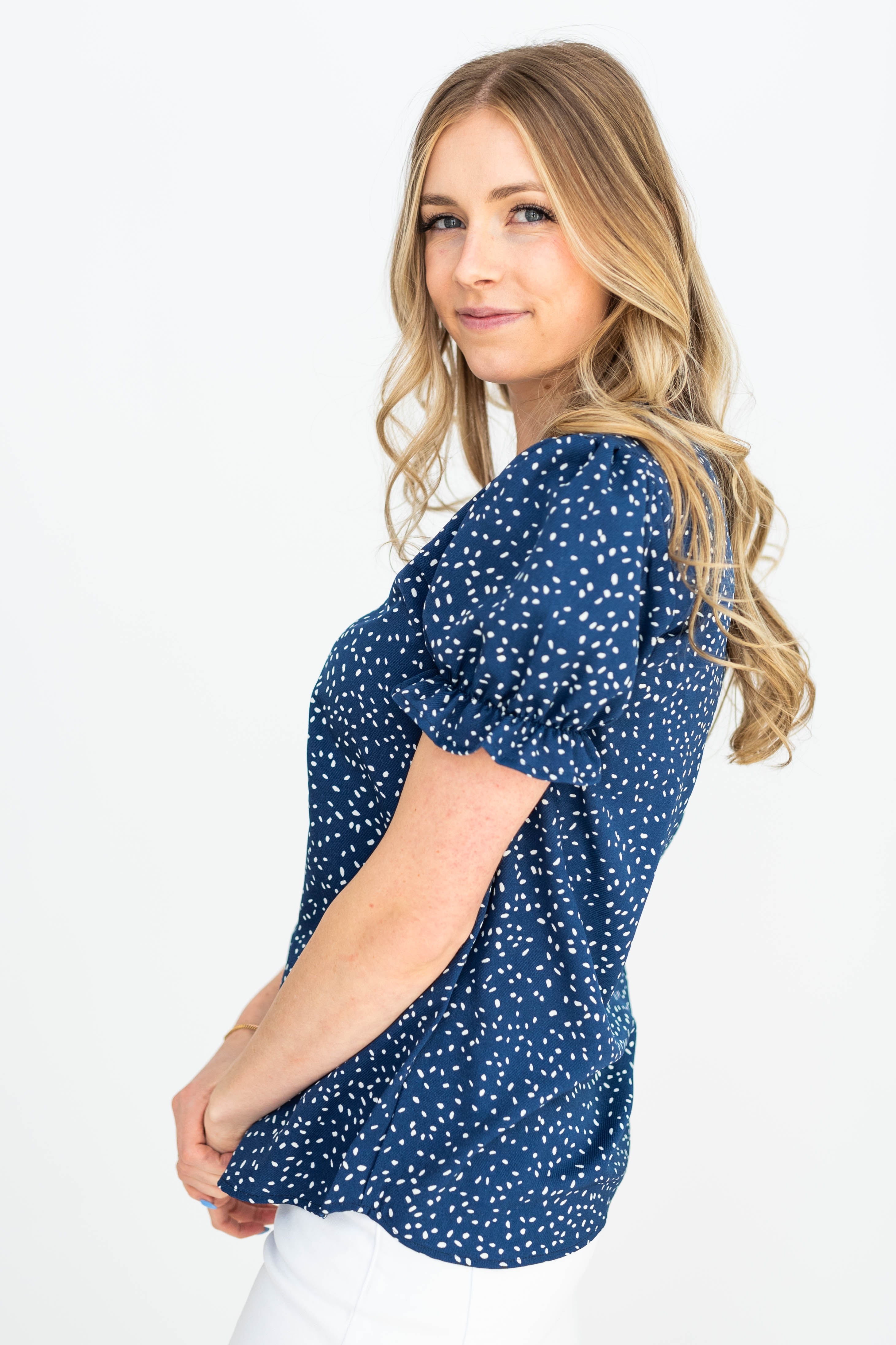 Jaylin Navy Top