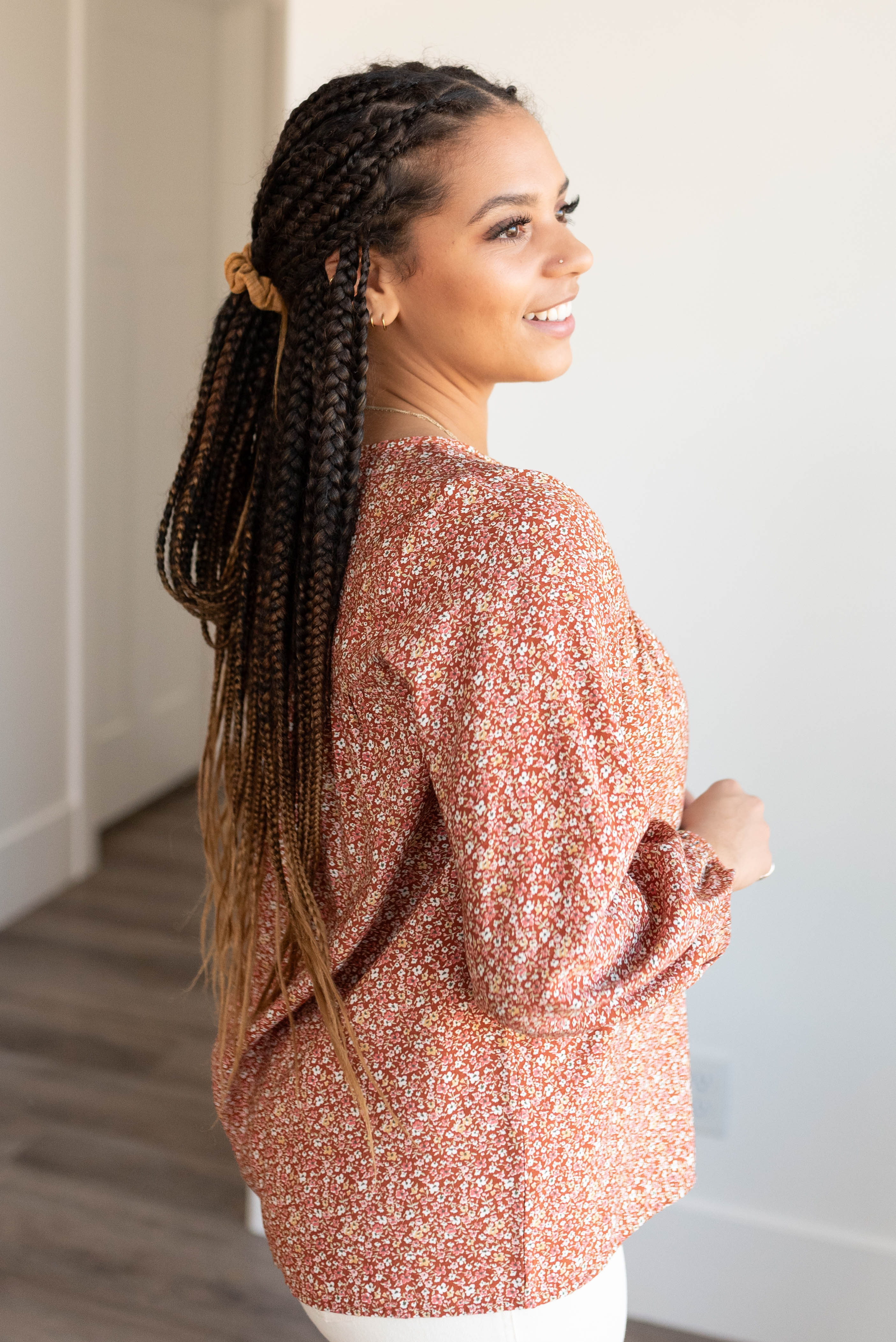 Jennifer Rust Floral Top