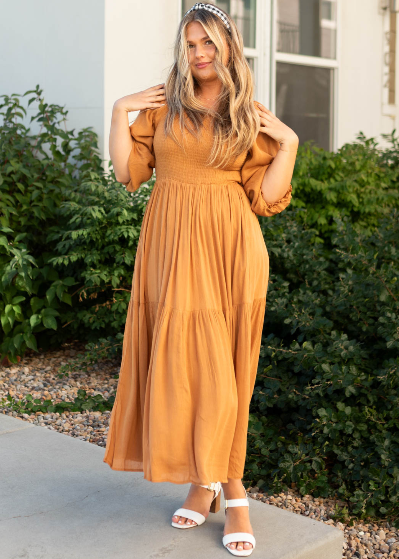 Jocelyn Light Brown Dress