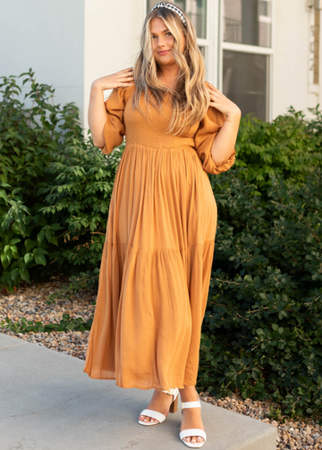 Jocelyn Light Brown Dress