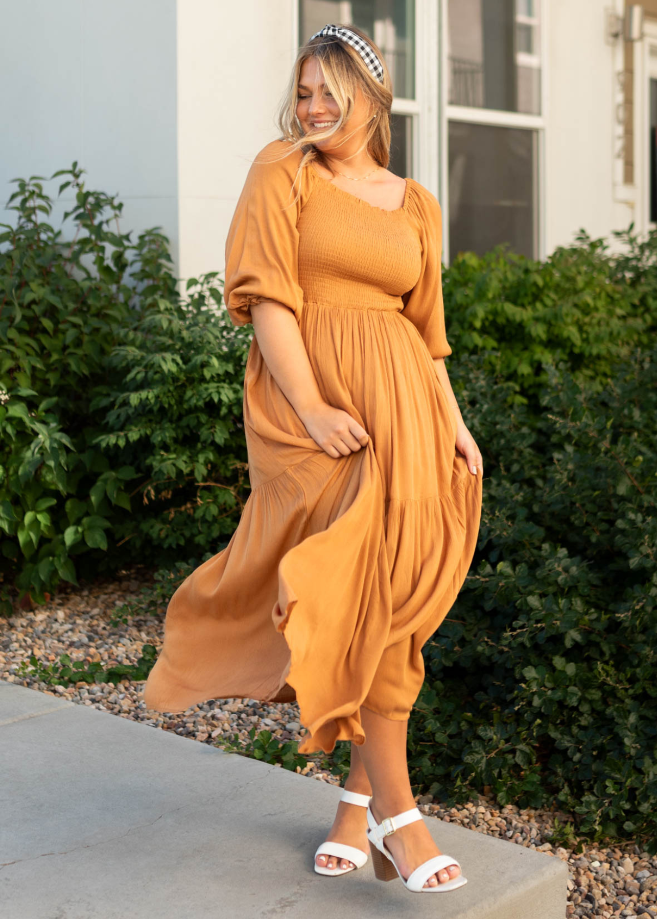 Jocelyn Light Brown Dress