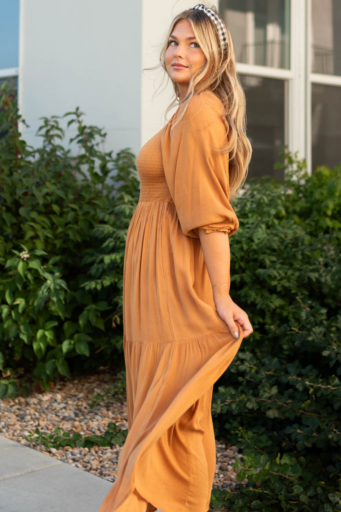 Jocelyn Light Brown Dress