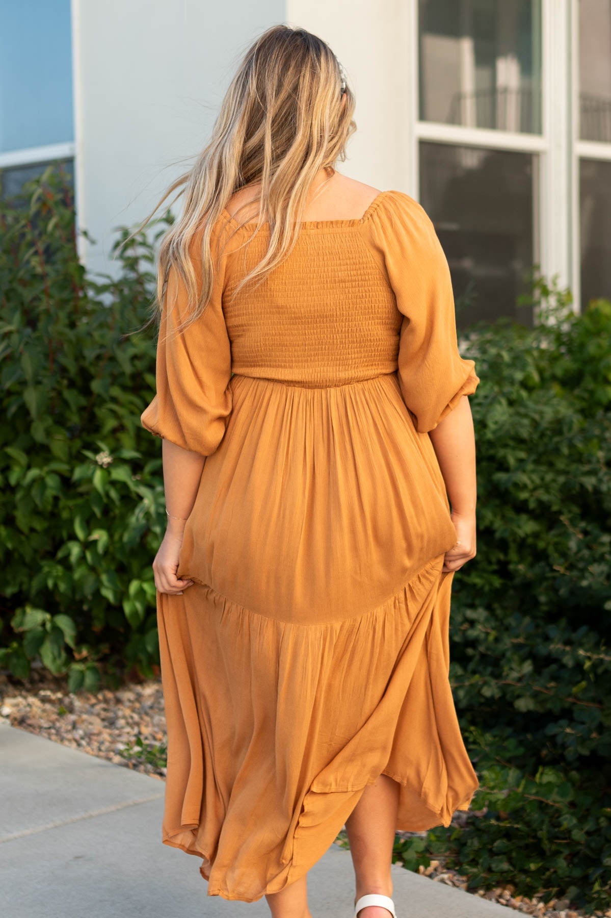 Jocelyn Light Brown Dress