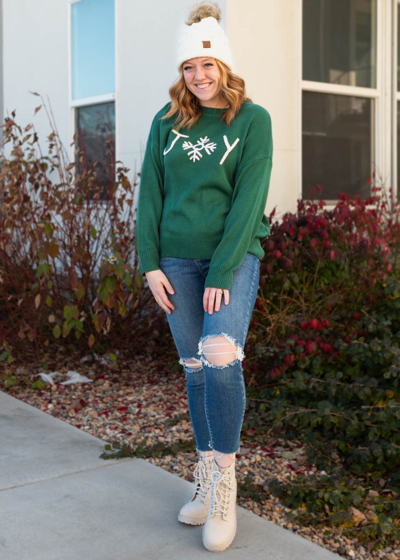 Joy Hunter Green Sweater
