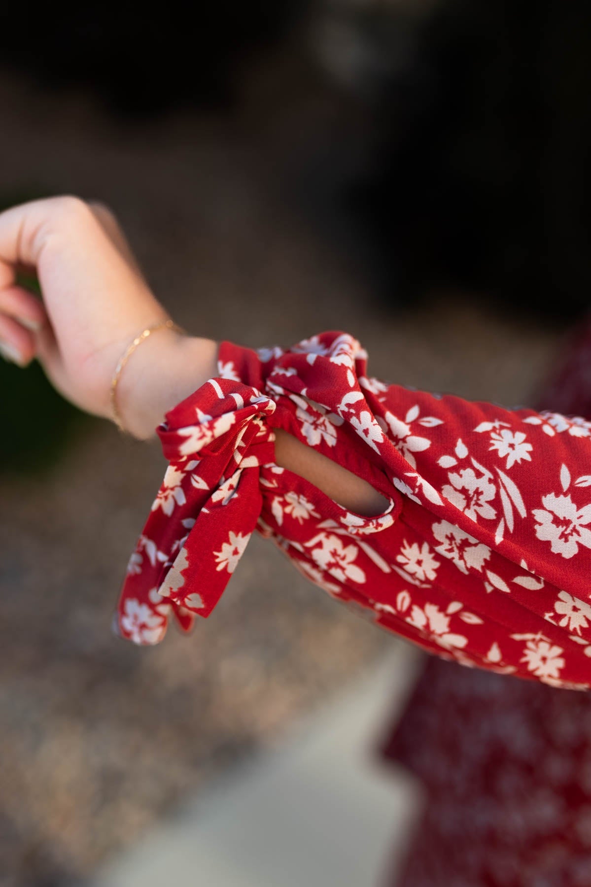 Kambrie Red Floral Dress