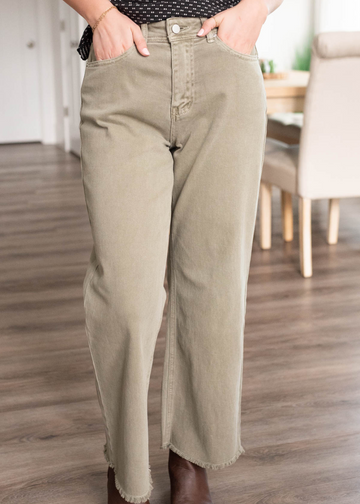 Kami Olive Wide Leg Pants