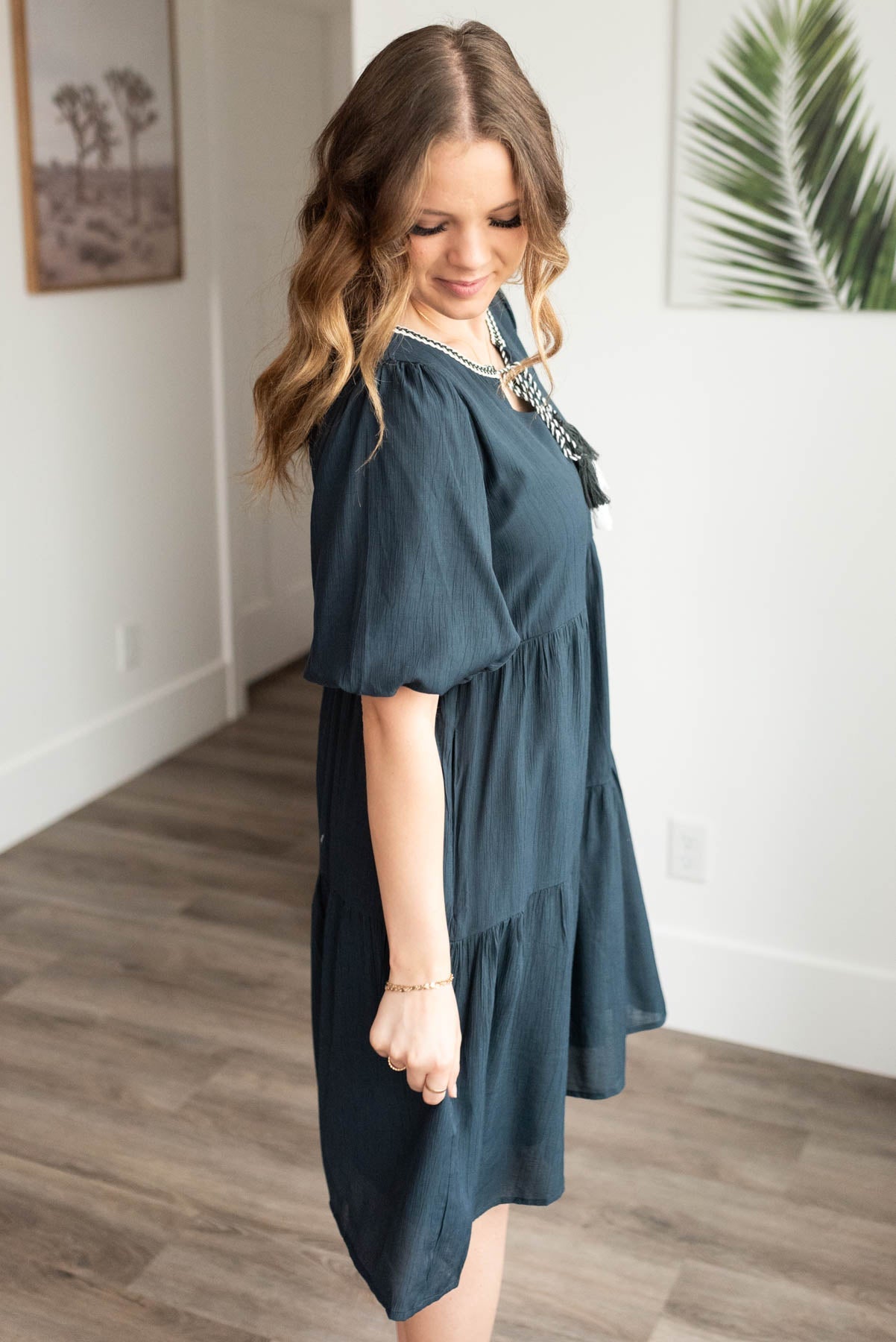 Karlie Navy Tie Dress