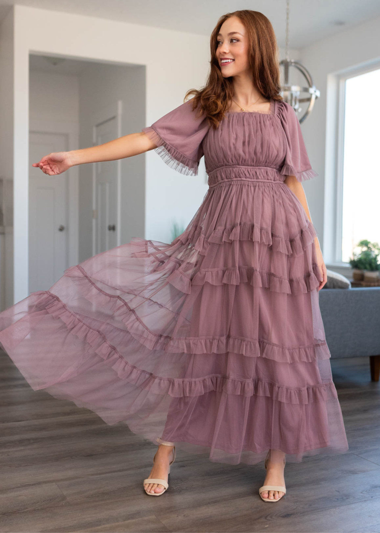 Kathryn Dusty Lavender Maxi Dress
