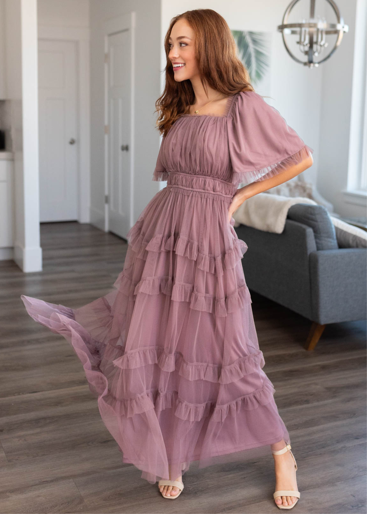 Kathryn Dusty Lavender Maxi Dress