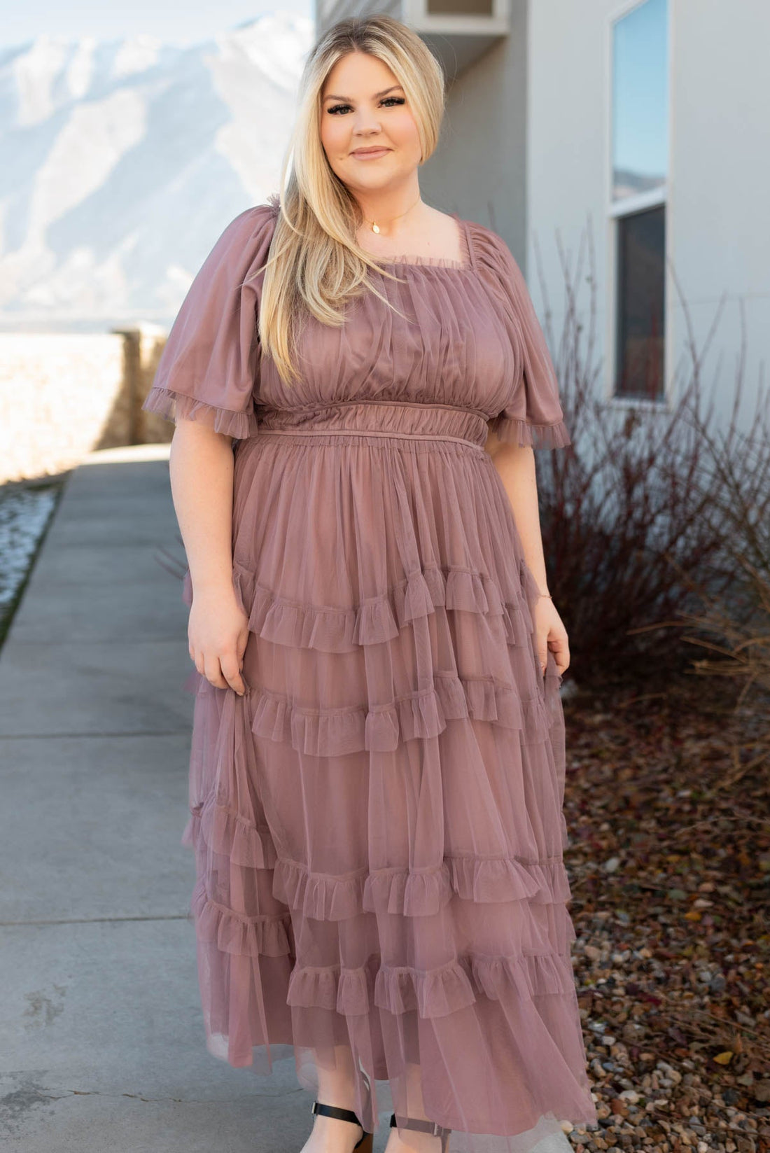 Kathryn Dusty Lavender Maxi Dress