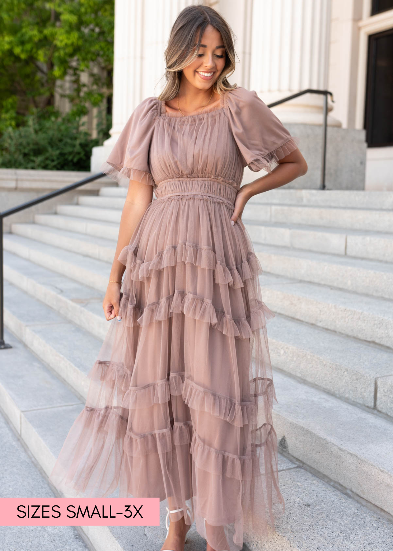 Kathryn Mocha Maxi Dress