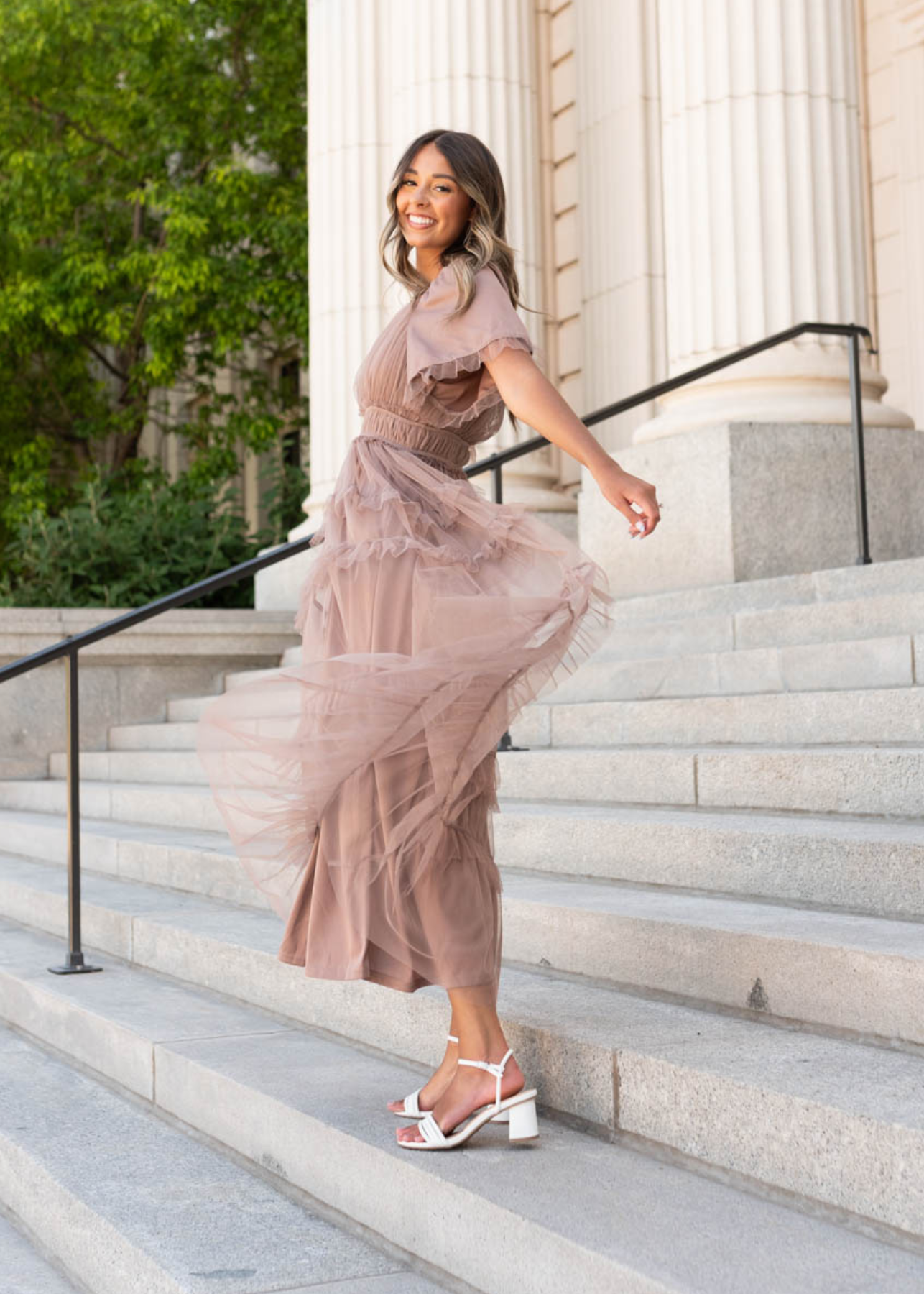 Kathryn Mocha Maxi Dress