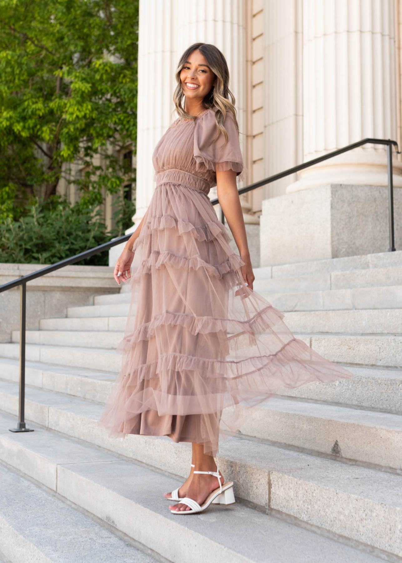 Kathryn Mocha Maxi Dress