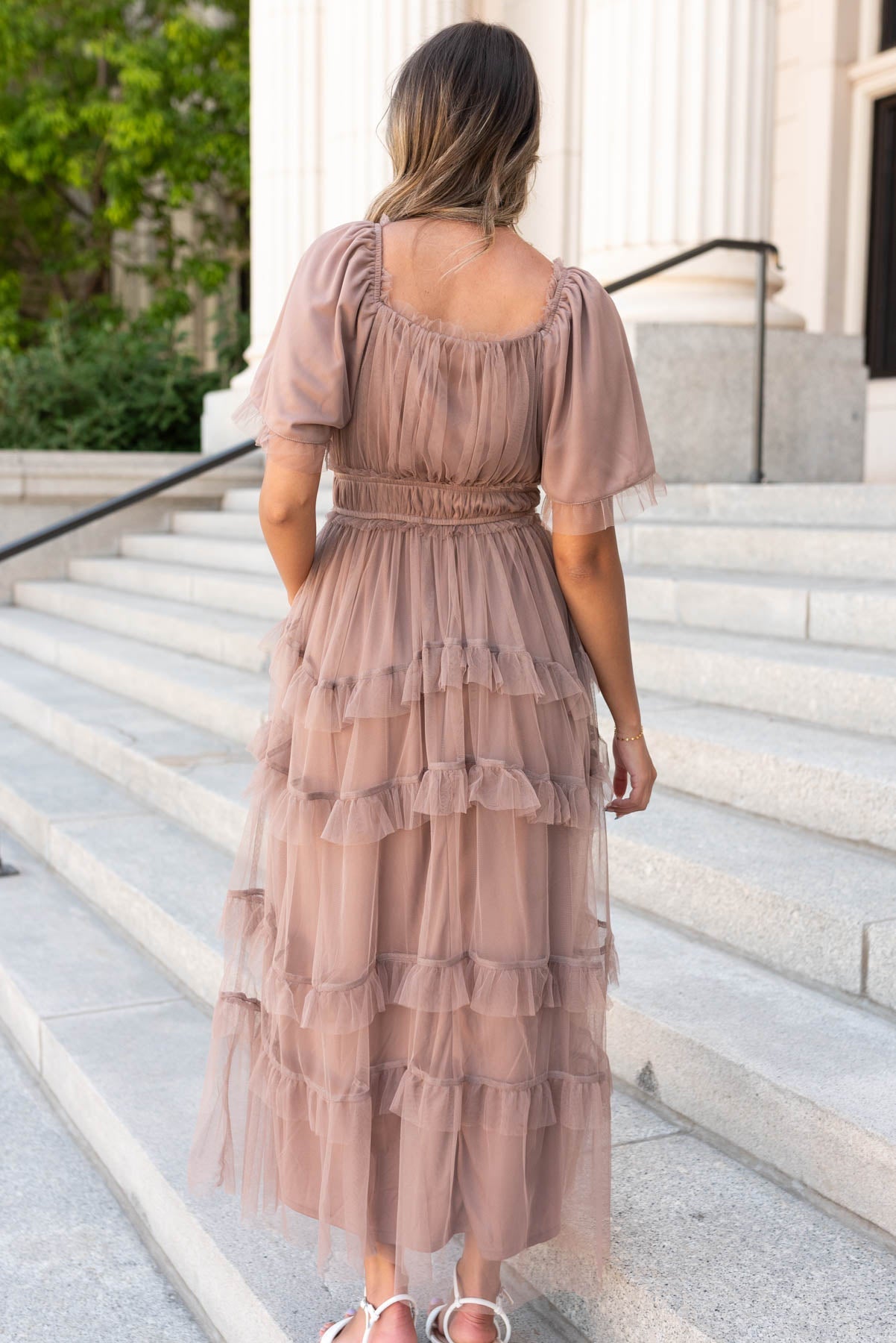Kathryn Mocha Maxi Dress