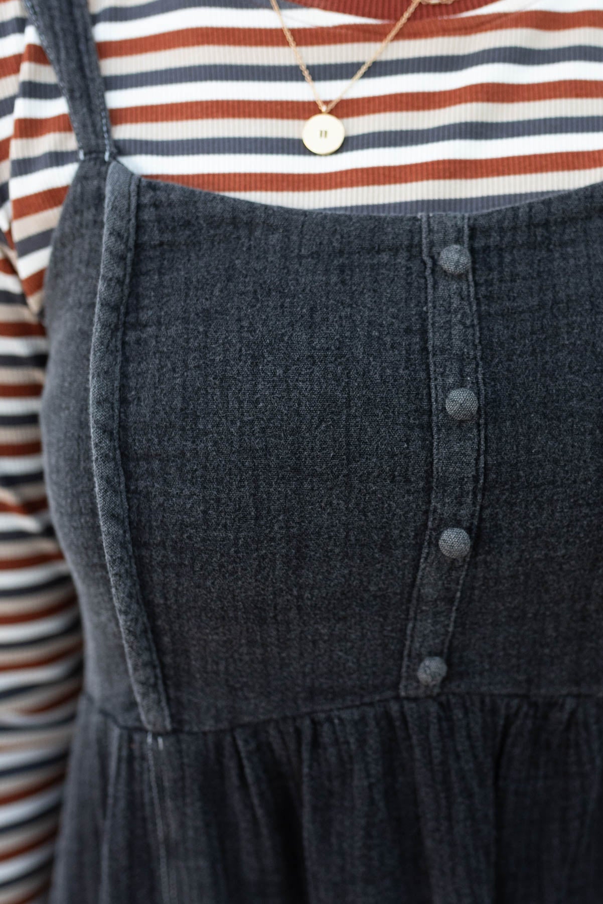 Katie Black Wash Jumper Dress
