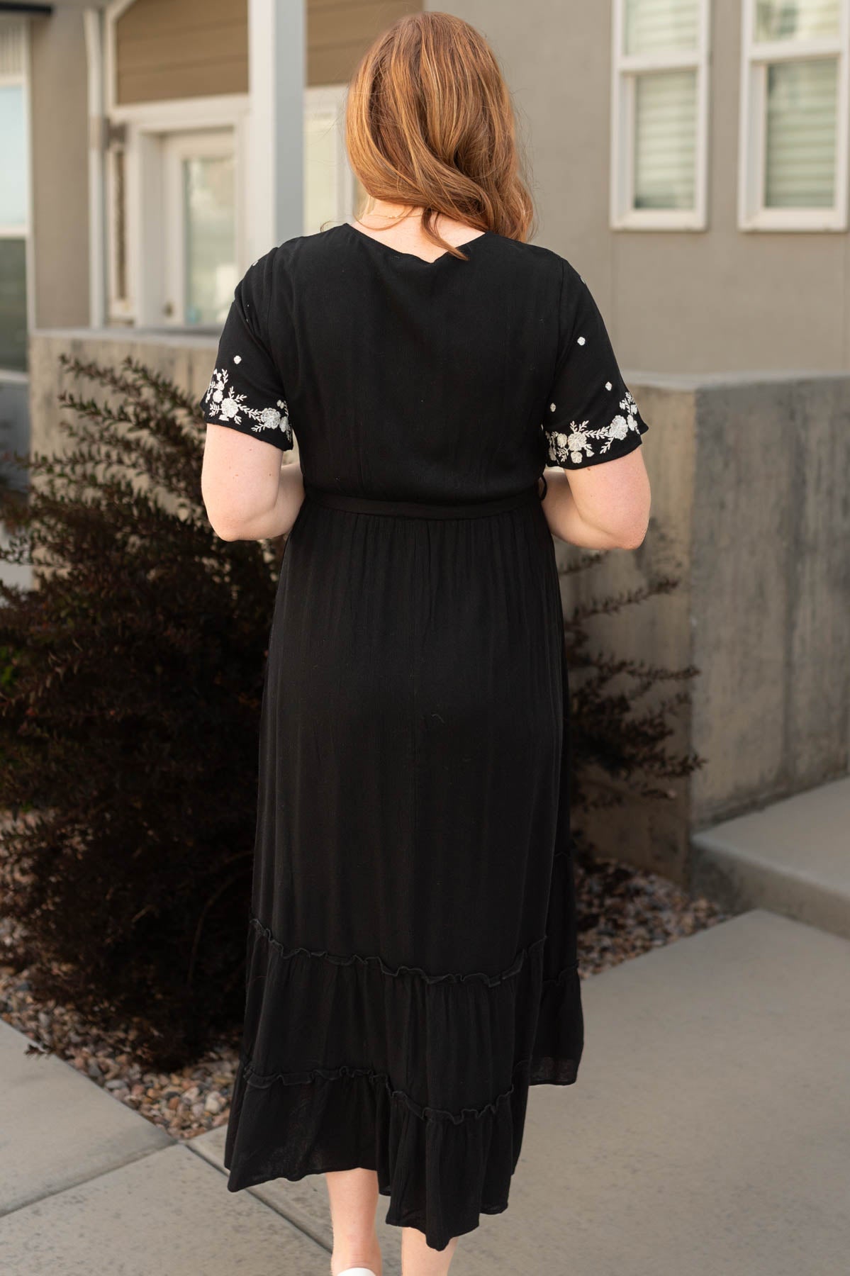 Kayanna Black Floral Dress