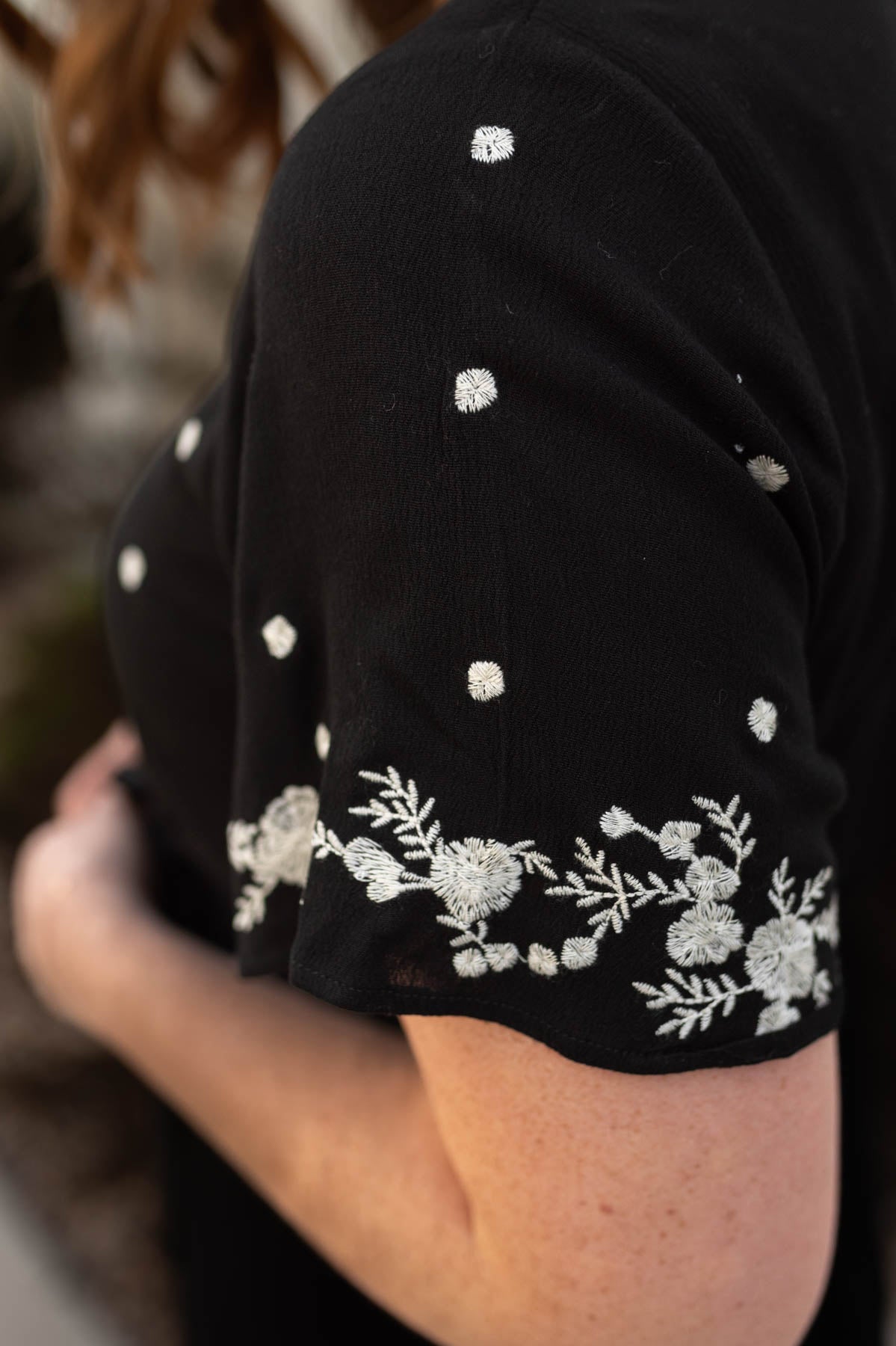 Kayanna Black Floral Dress