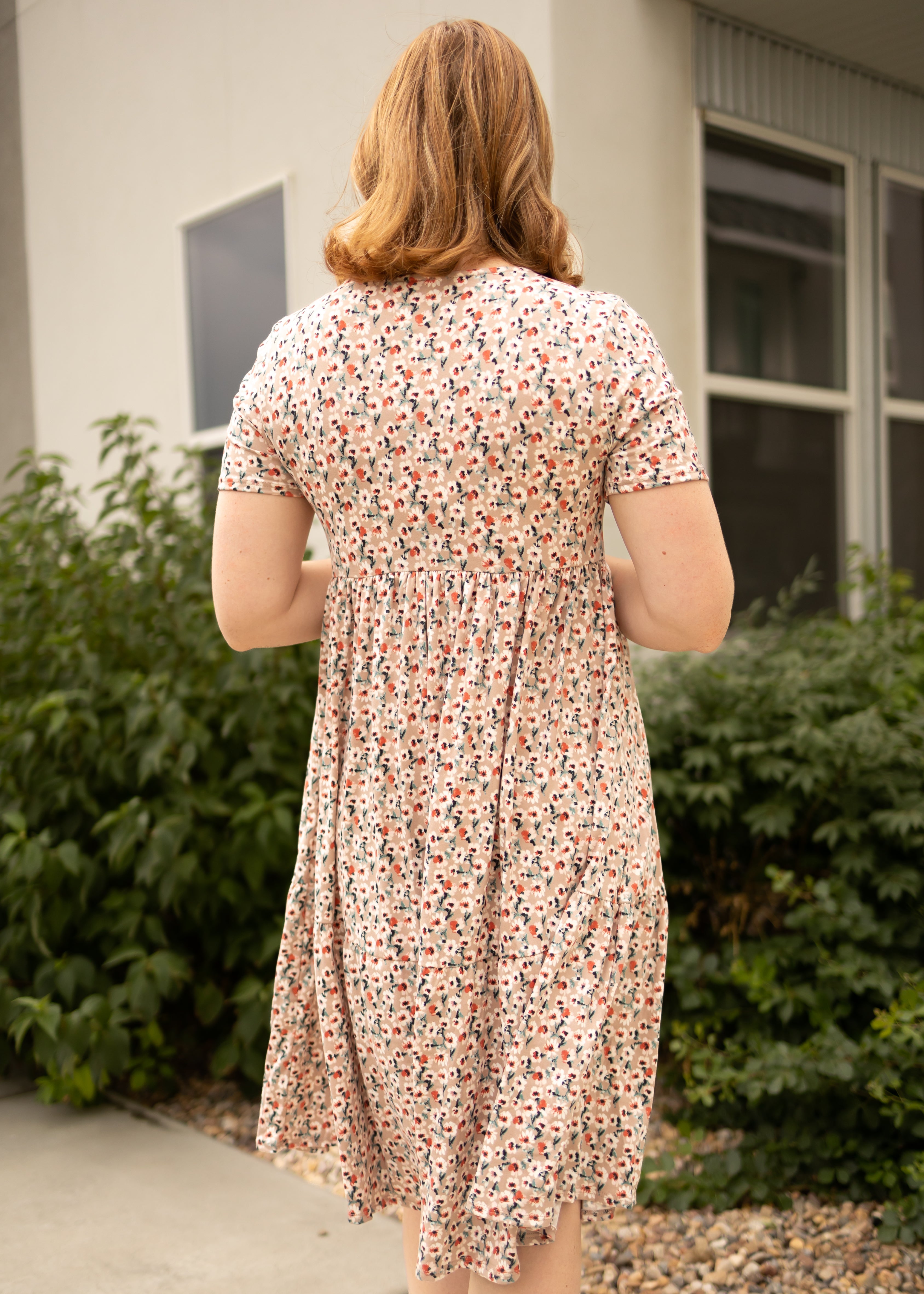 Kaydia Mocha Floral Dress