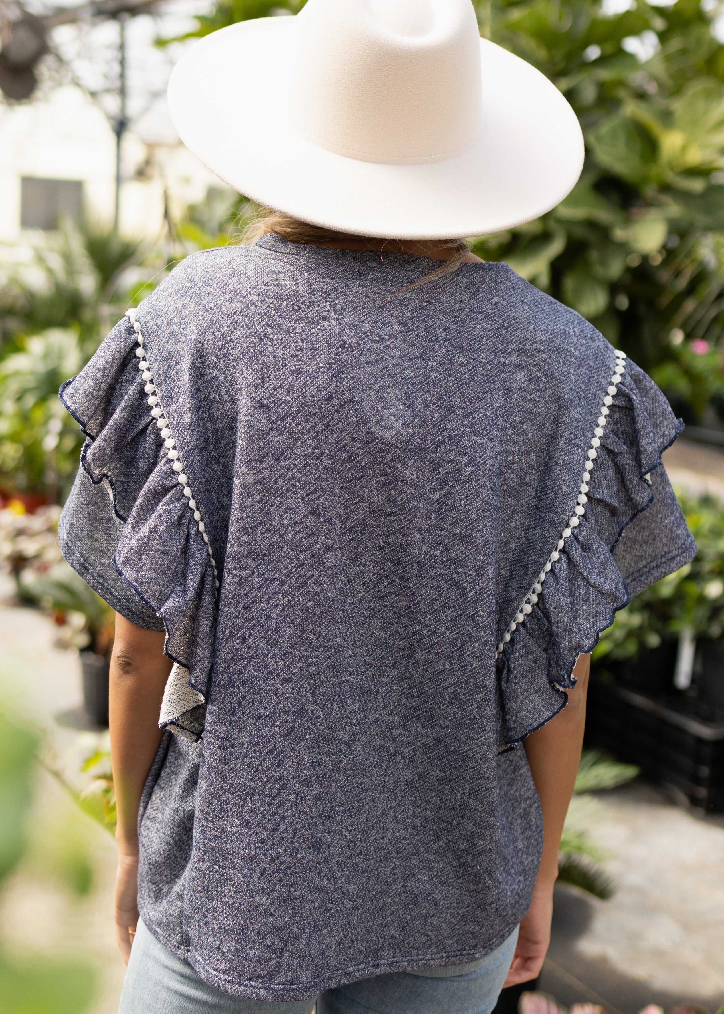 Keily Denim Blue Top