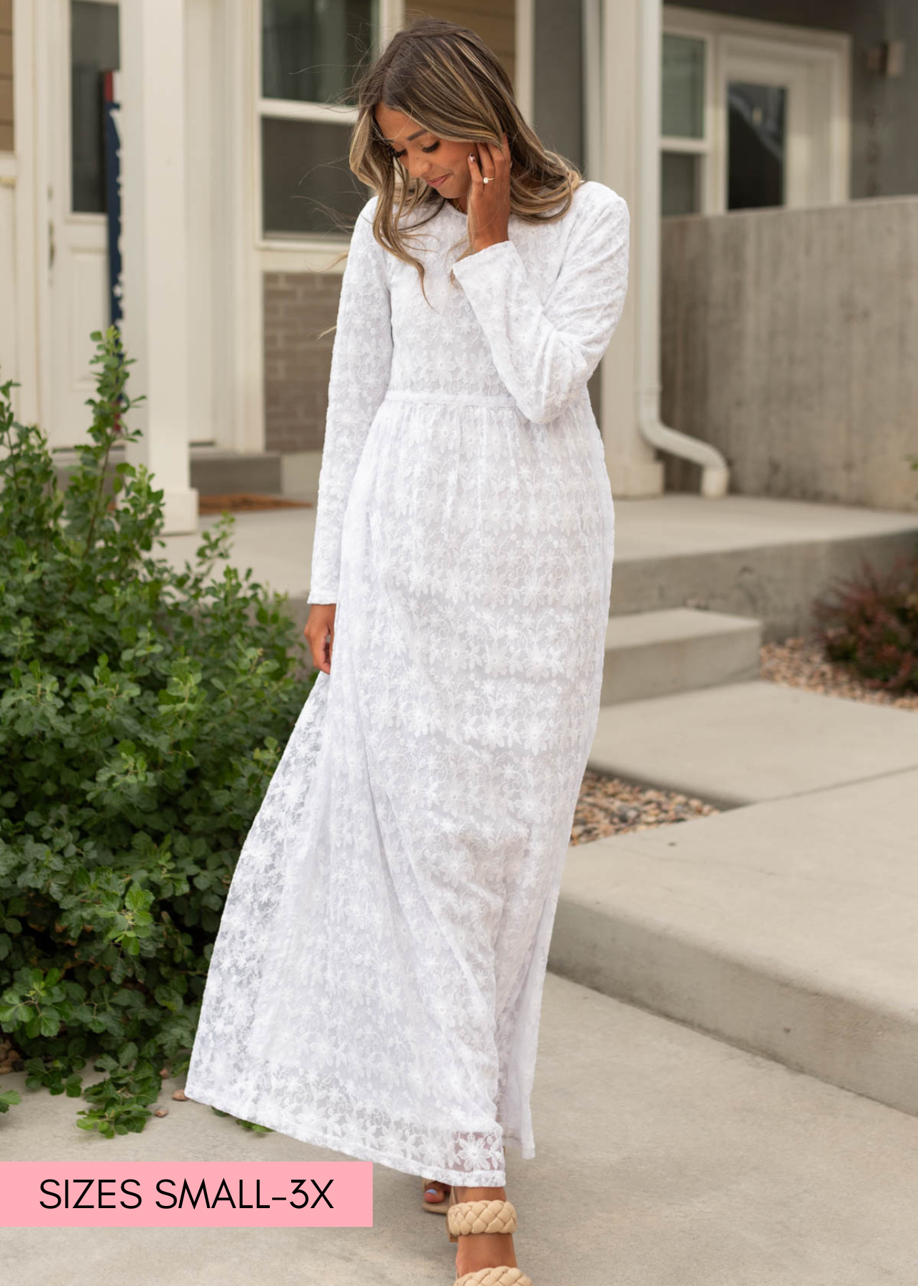Kenna White Floral Dress