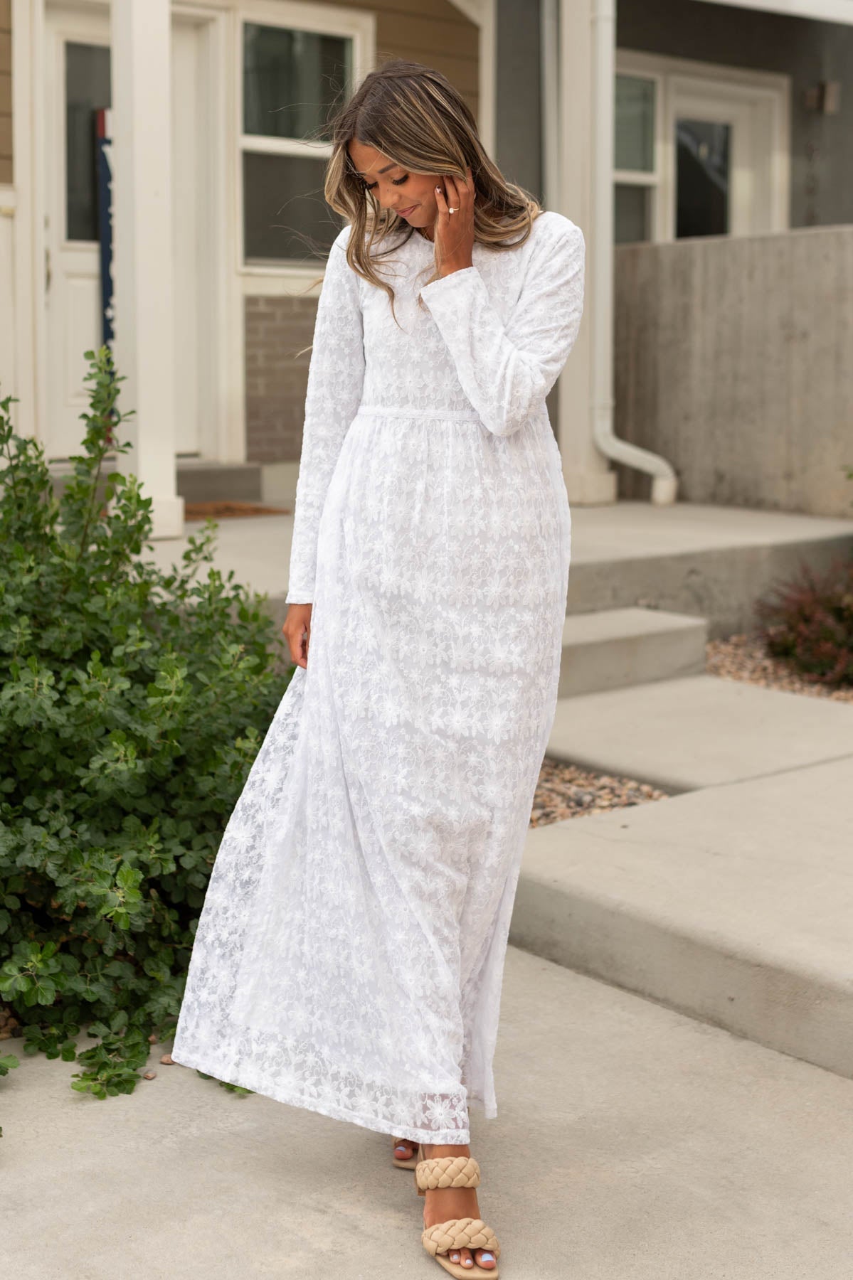 Kenna White Floral Dress