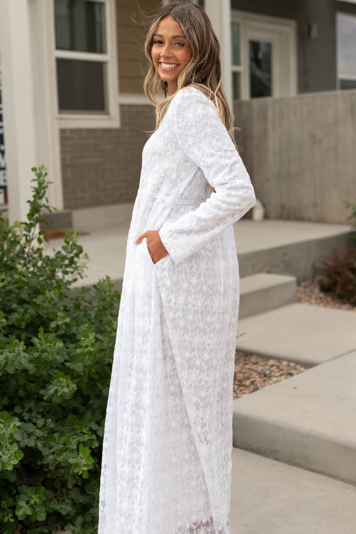 Kenna White Floral Dress
