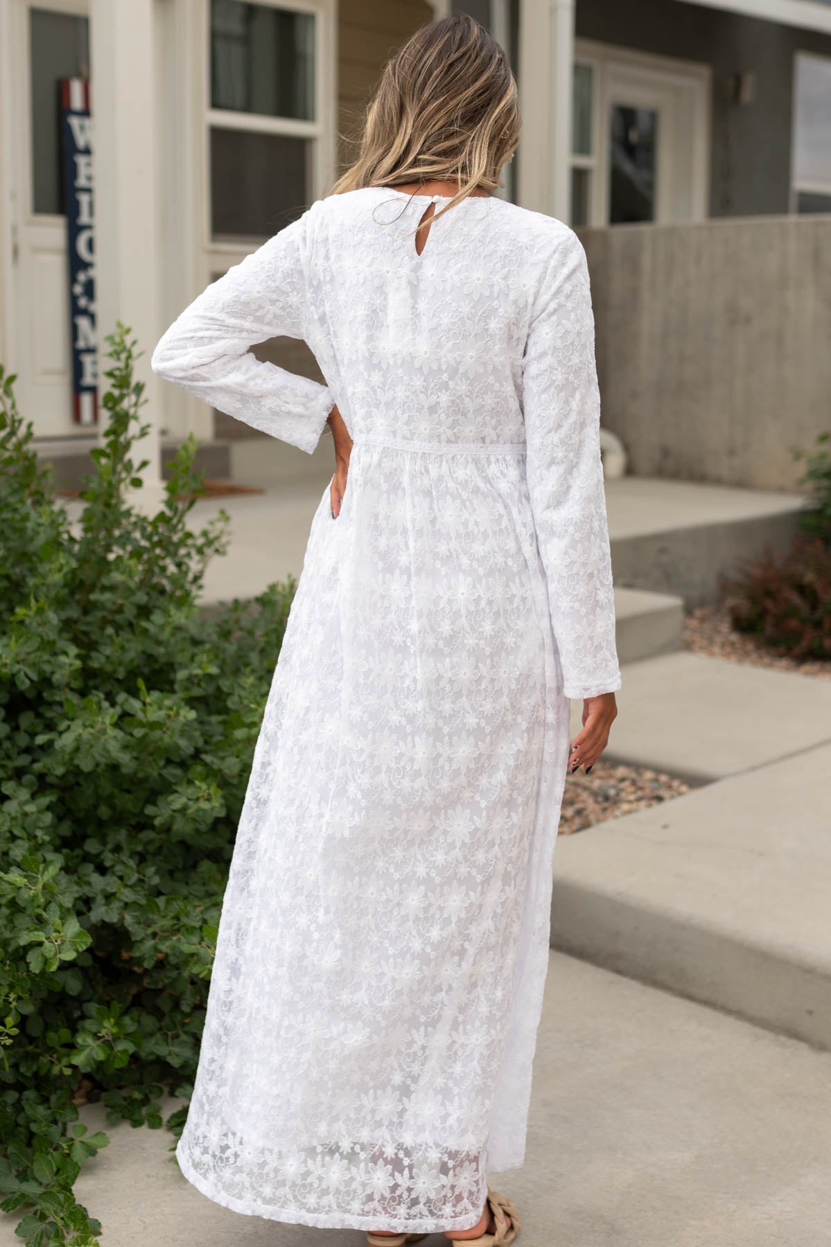 Kenna White Floral Dress