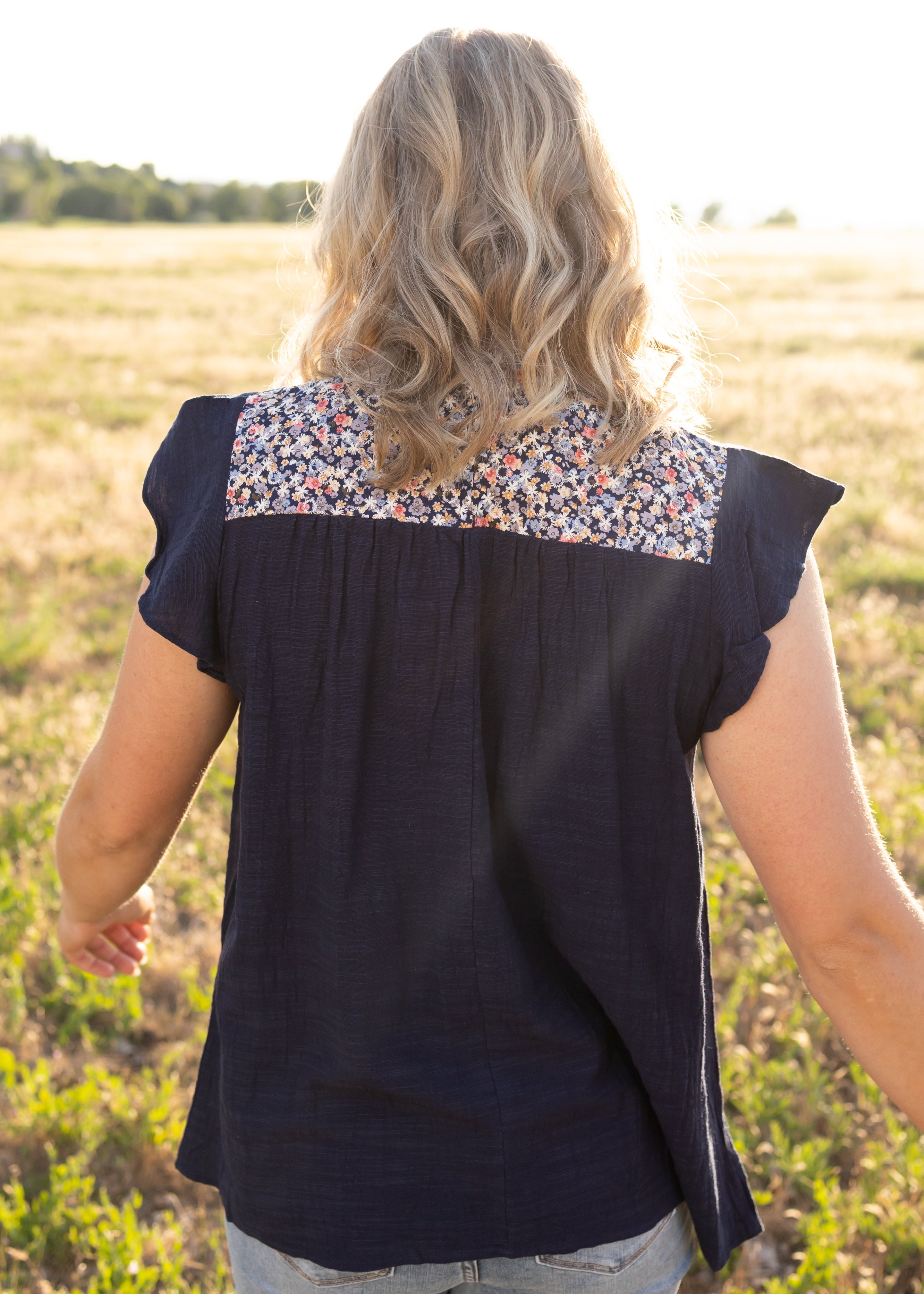 Kenzley Navy Top