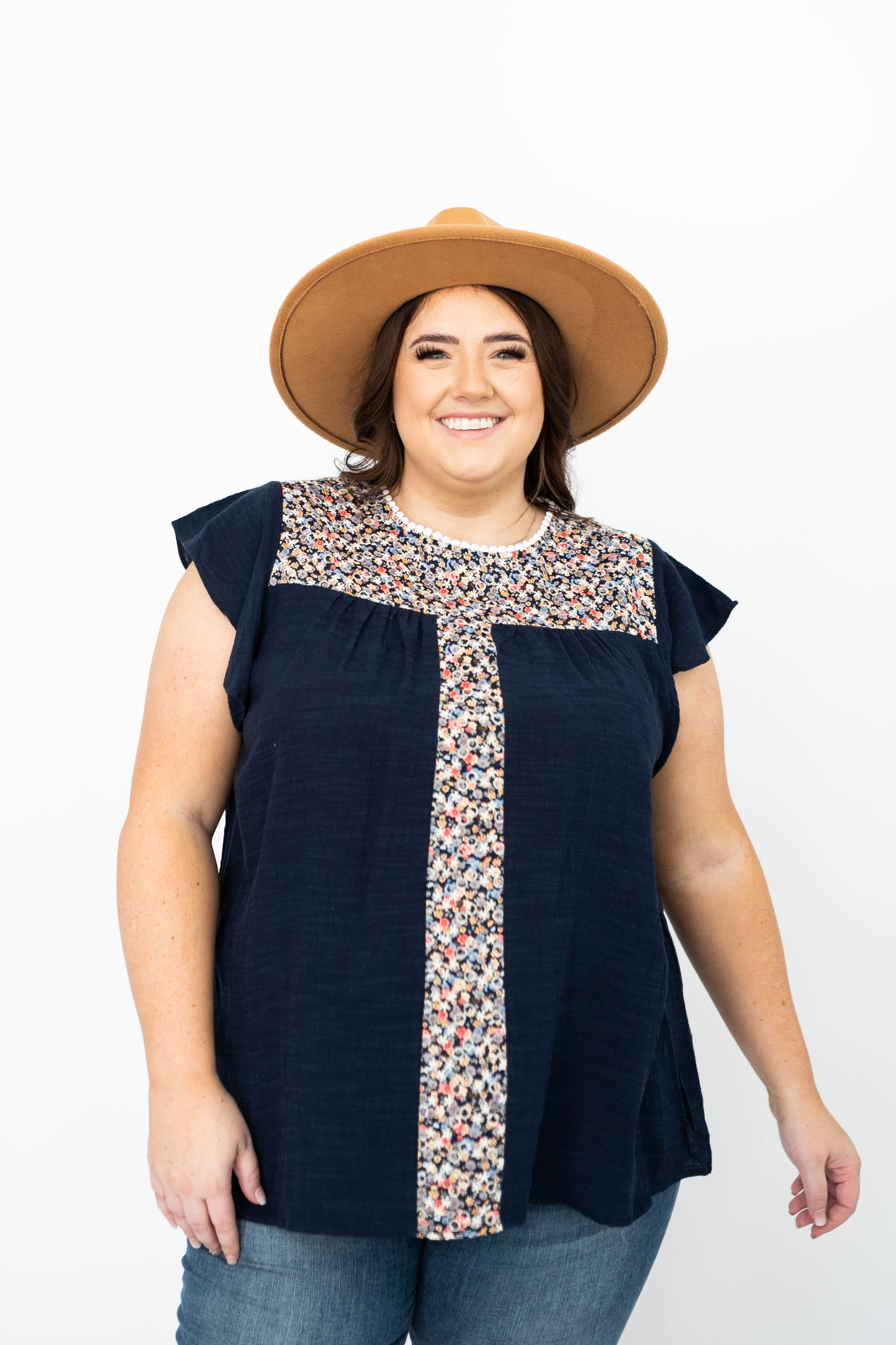 Kenzley Navy Top