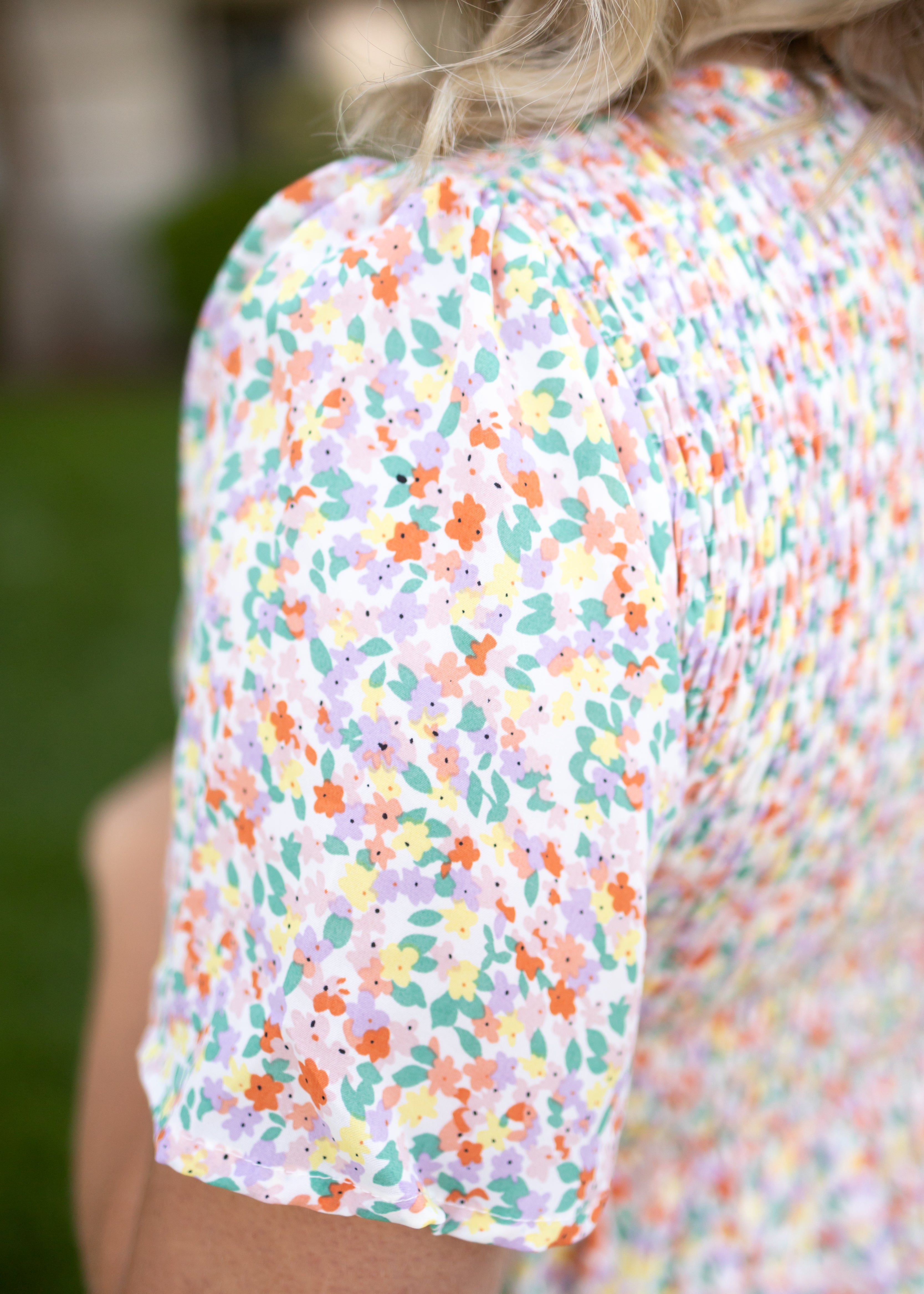 Khalani Coral Floral Dress