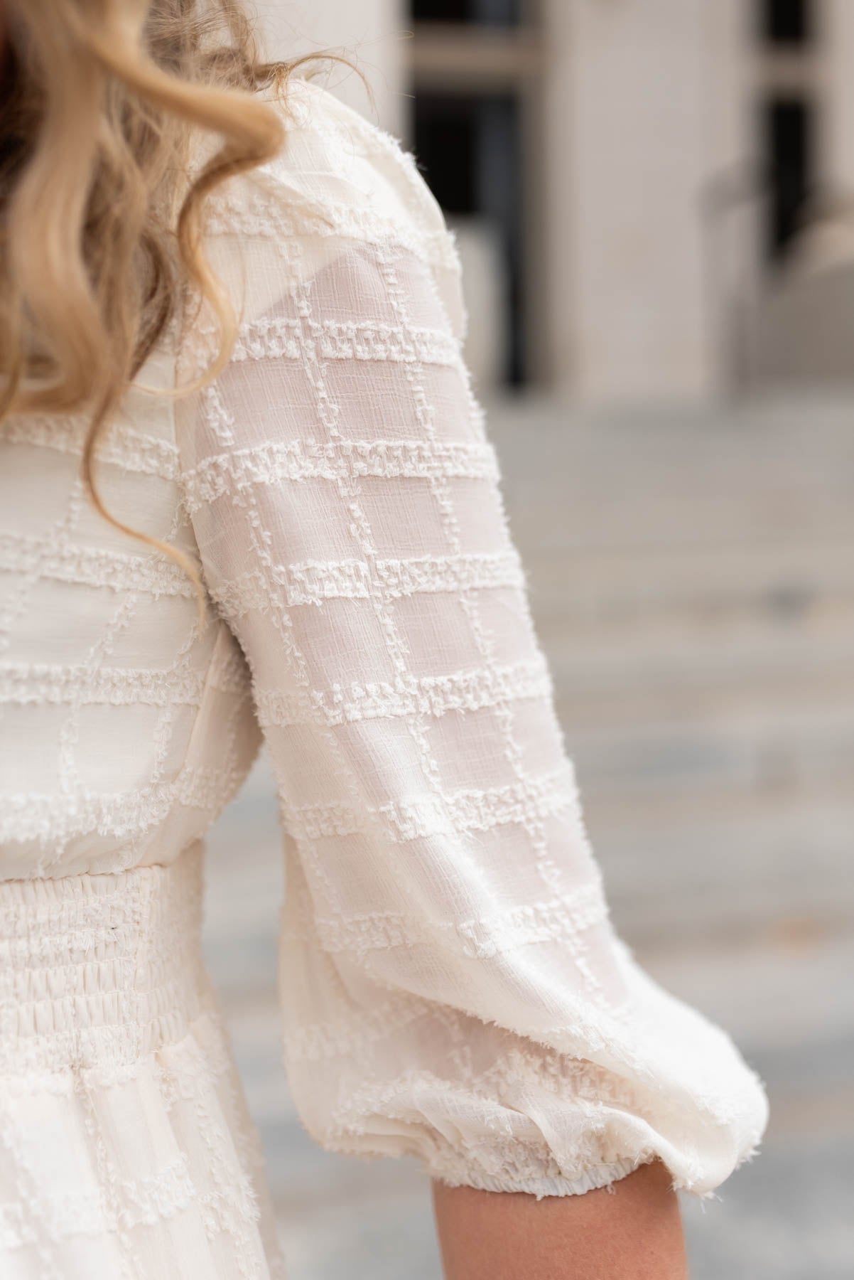 Kiah Cream Glitter Maxi Dress