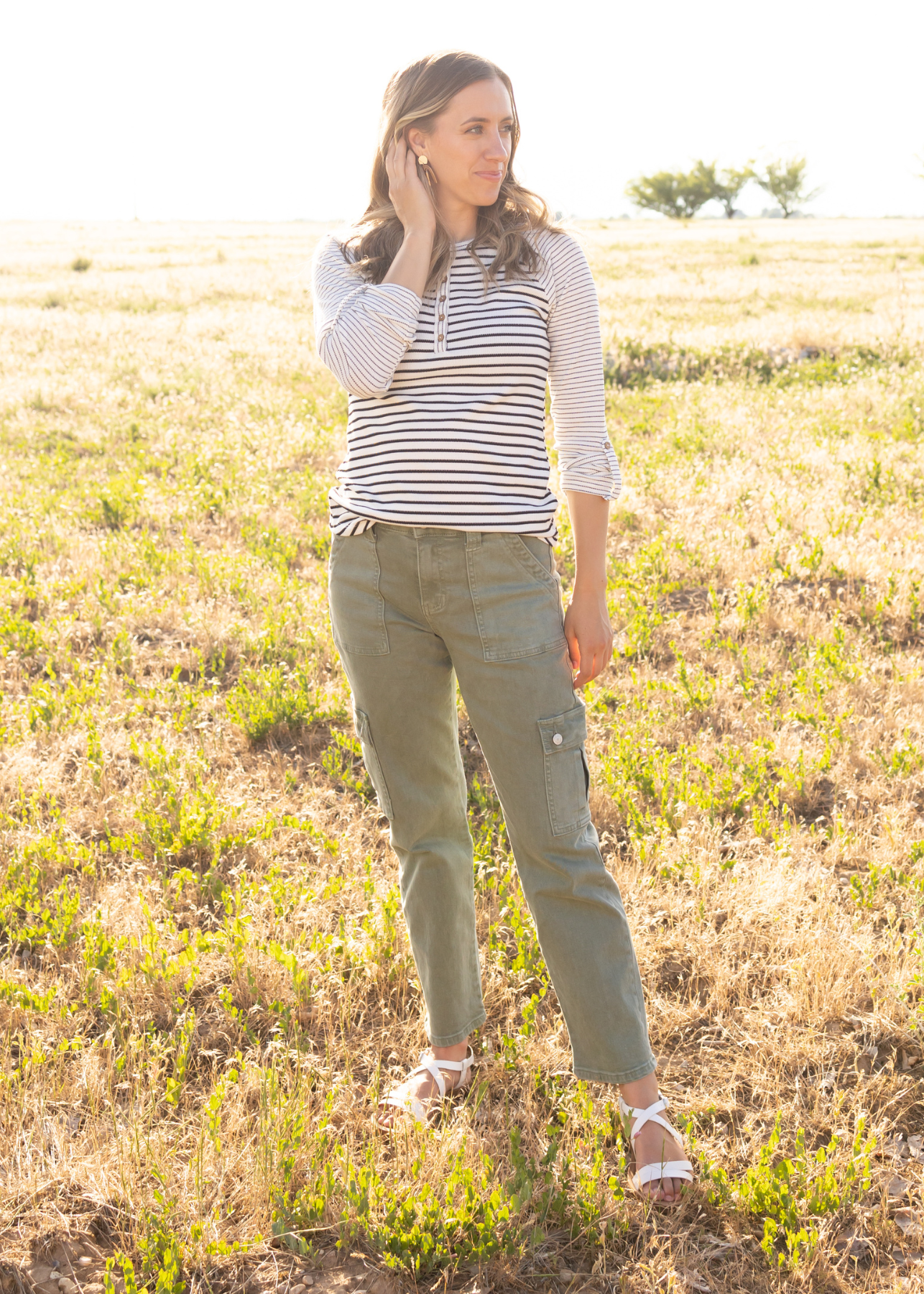 Kiley Army Green Jeans