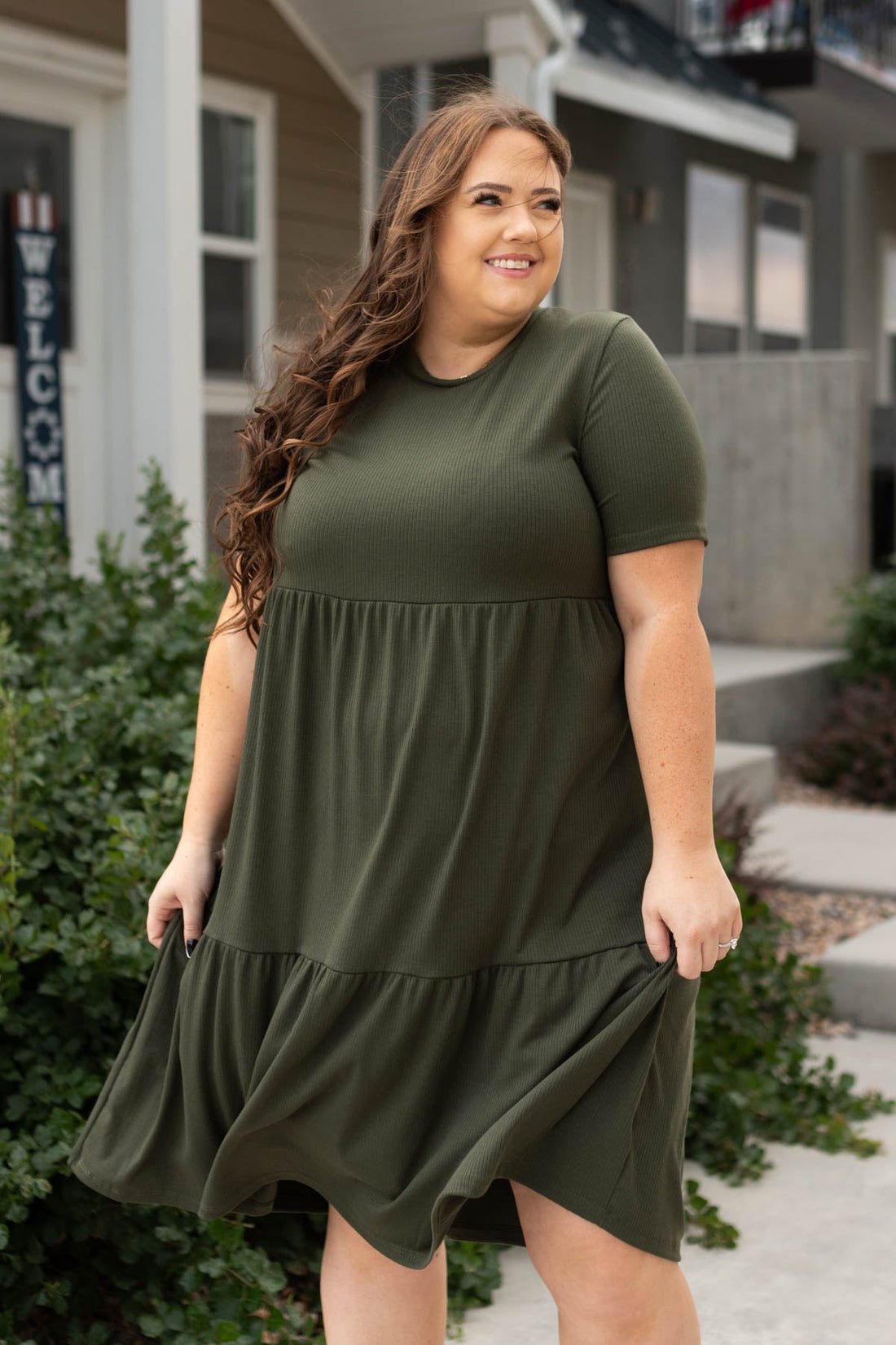 Kim Olive Dress