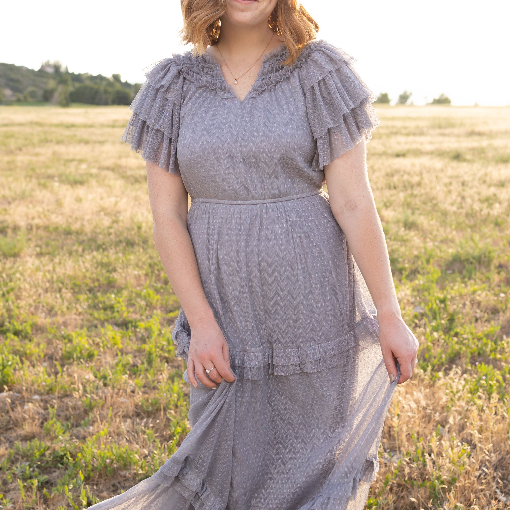 Kinley Blue Grey Dress