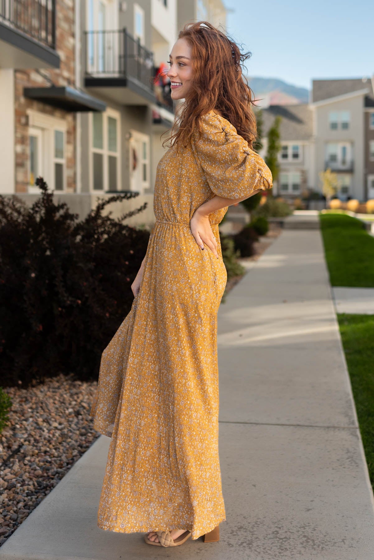 Kyra Mustard Dress