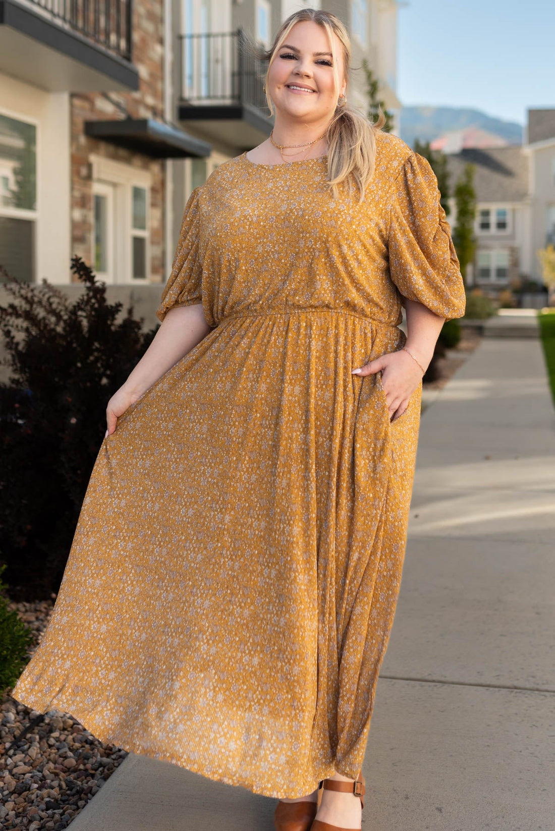 Kyra Mustard Dress