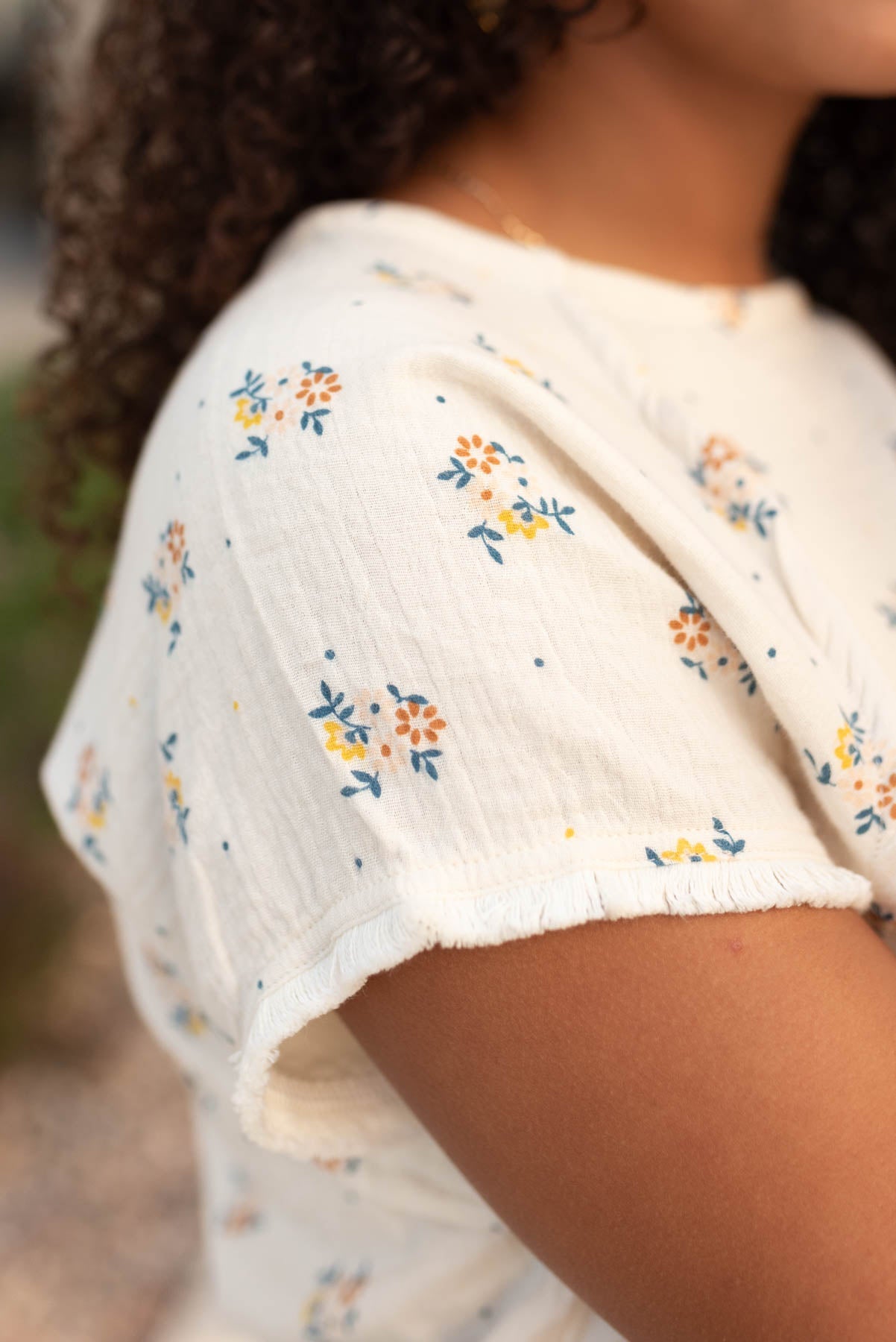 Kyrie Beige Floral Top