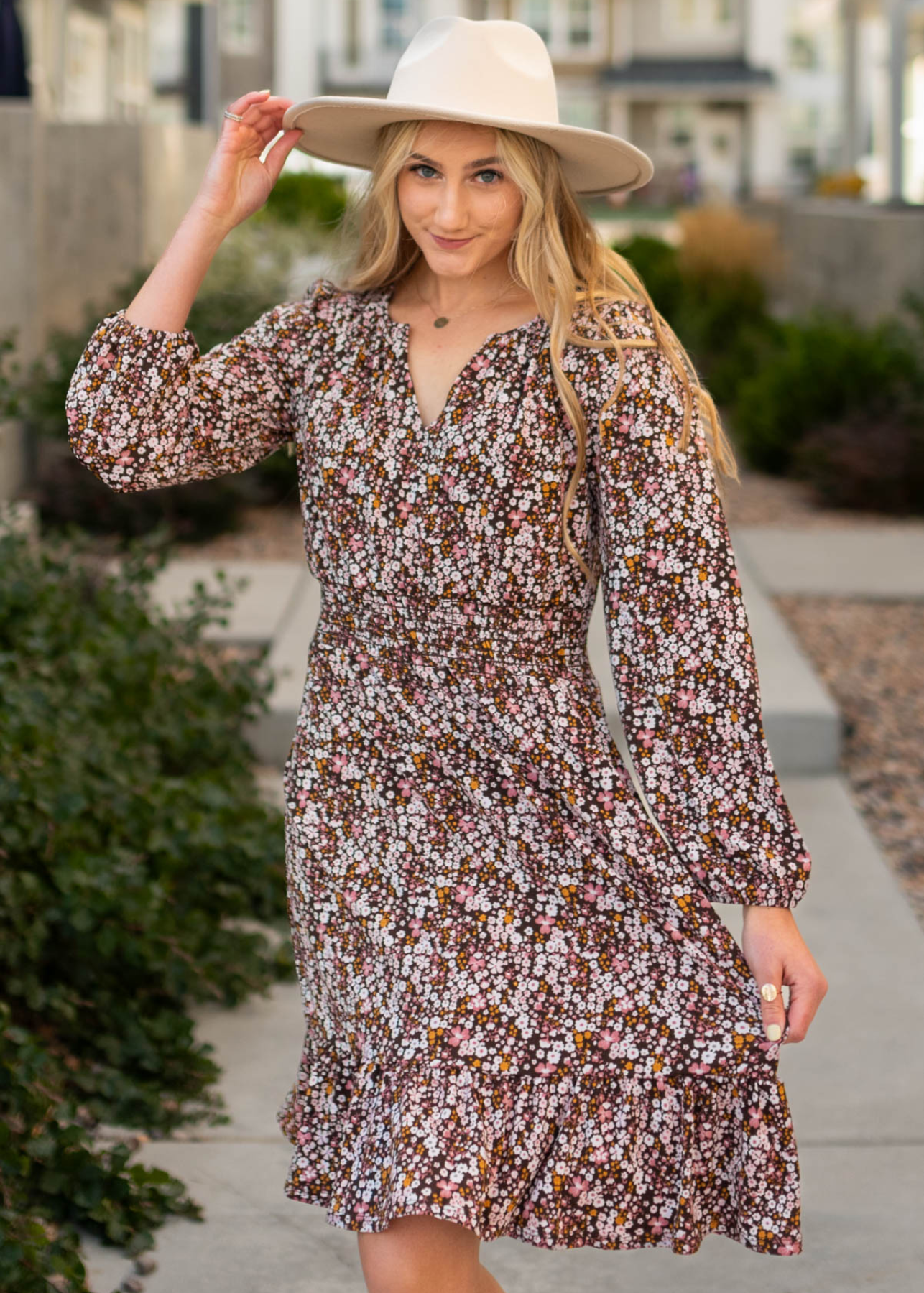 Lara Brown Floral Dress