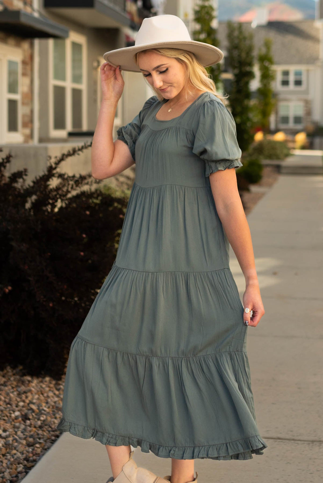 Larina Dark Moss Dress