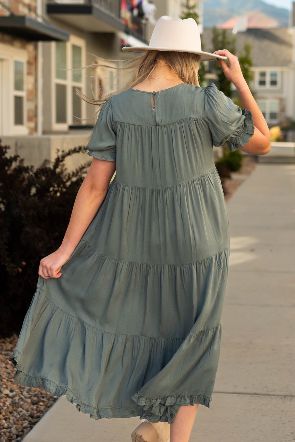 Larina Dark Moss Dress
