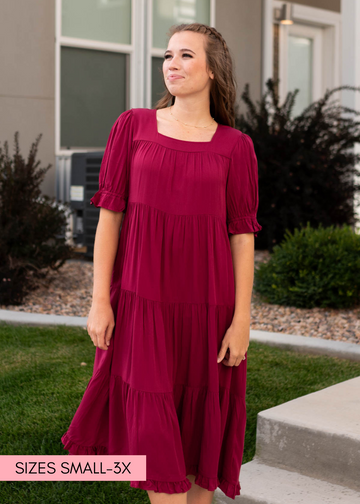 Larina Ruby Red Dress
