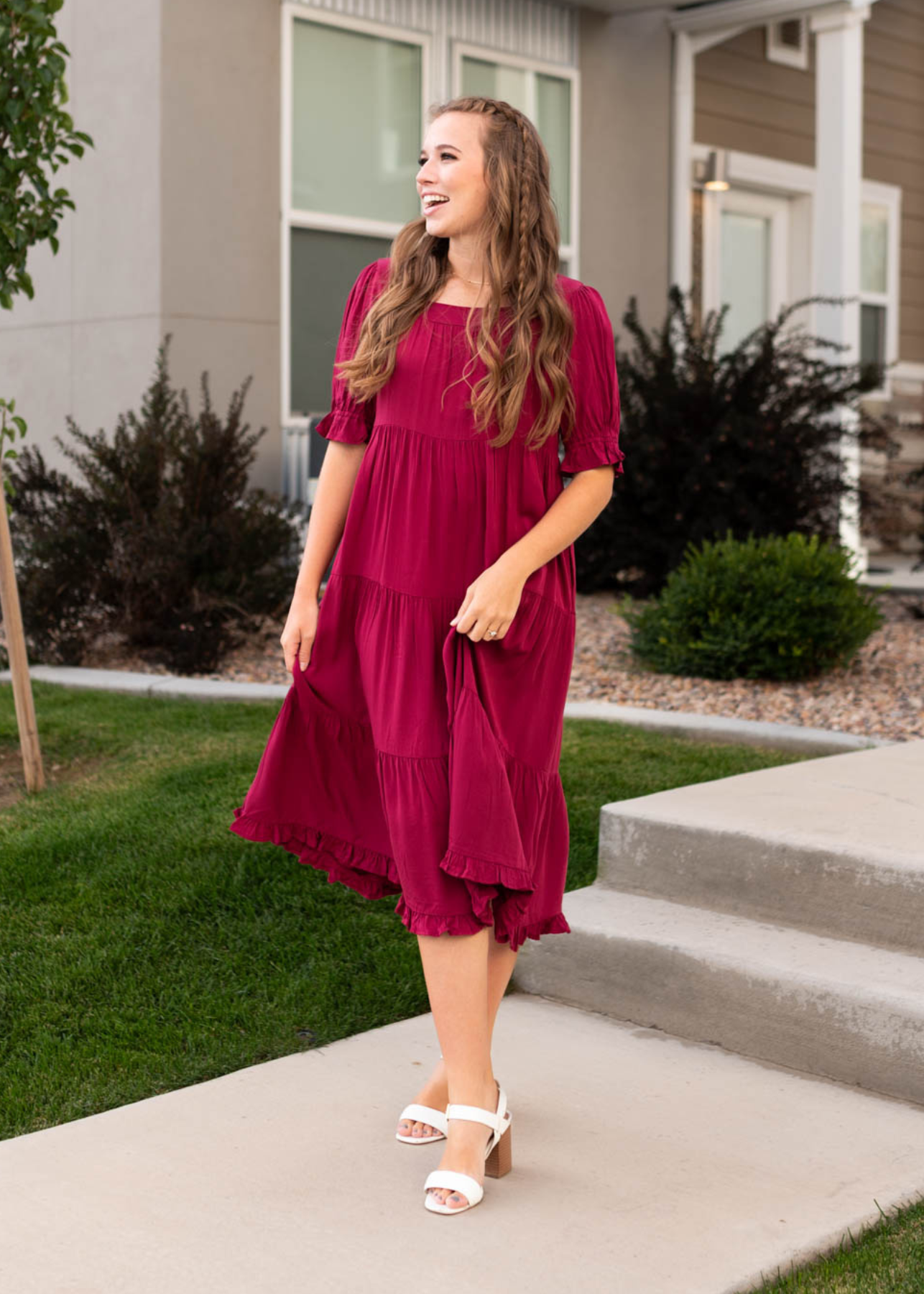 Larina Ruby Red Dress
